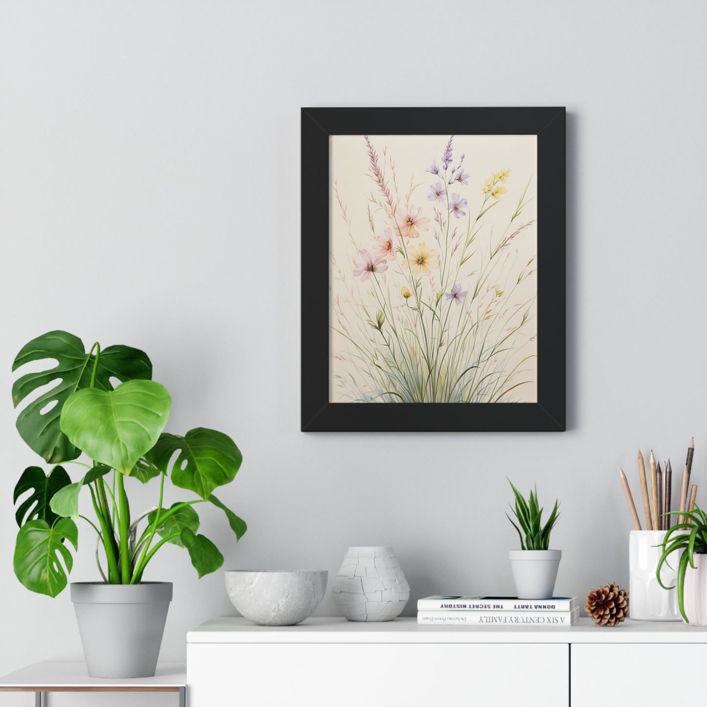 Framed Floral Art Print