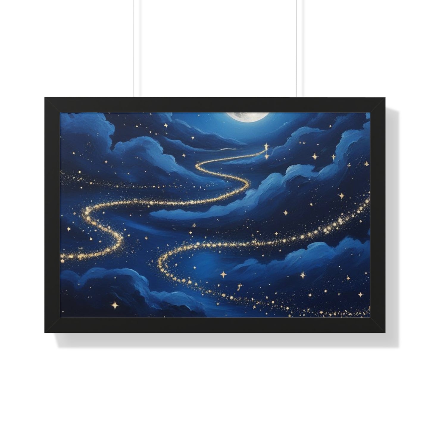 Serene Night Sky Framed Poster