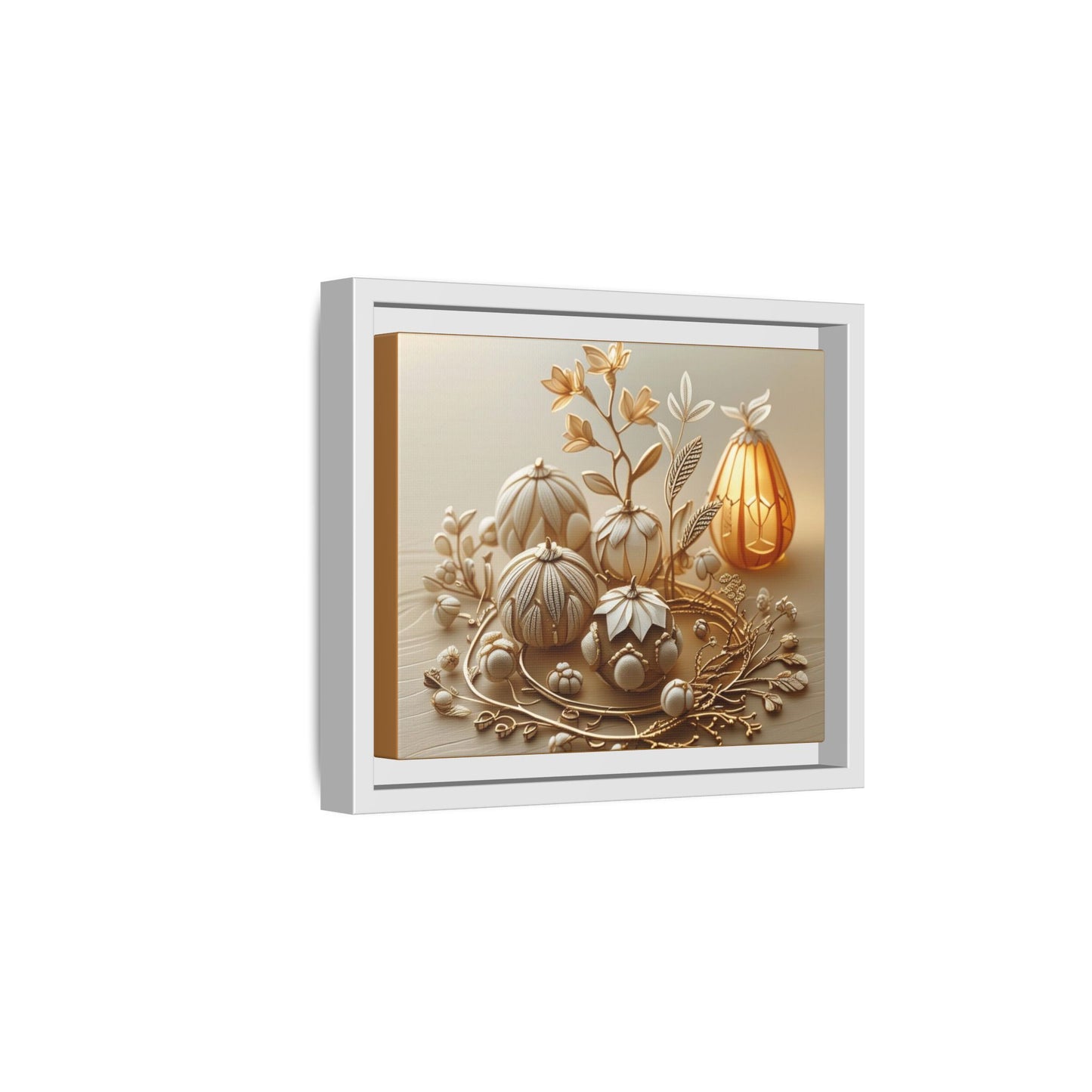 Autumn Framed Canvas Art,Thanksgiving Wall Art