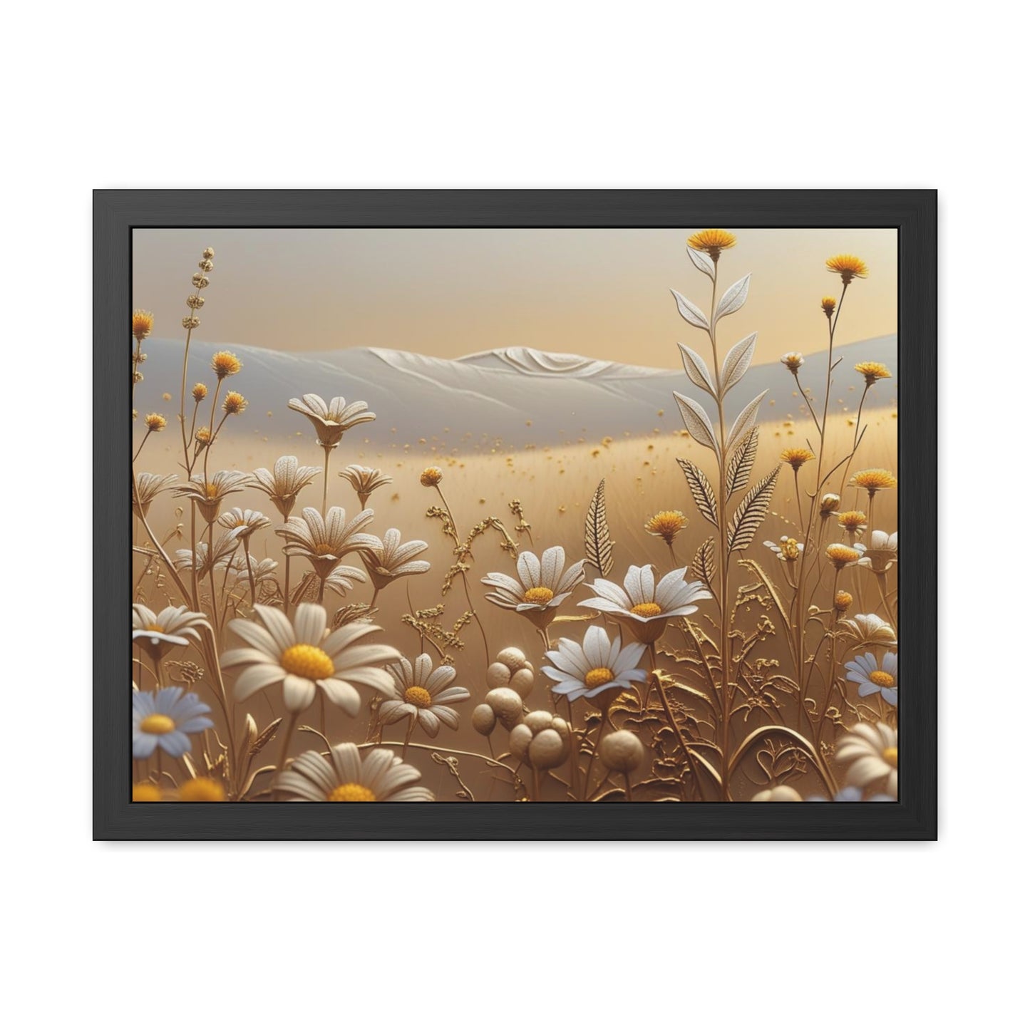Framed Floral Wall Art, Modern Living Room Decorations