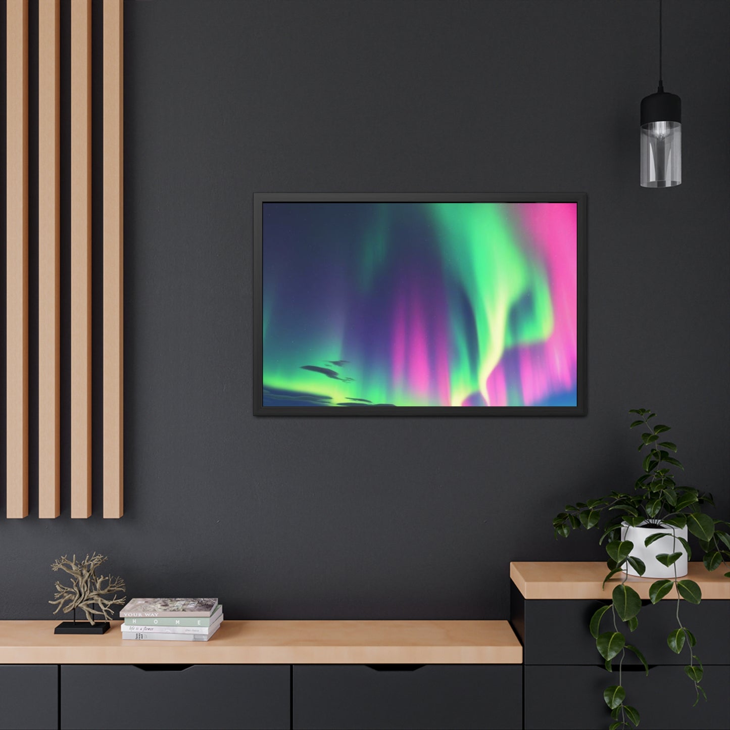 Stunning Northern Lights Framed Poster
