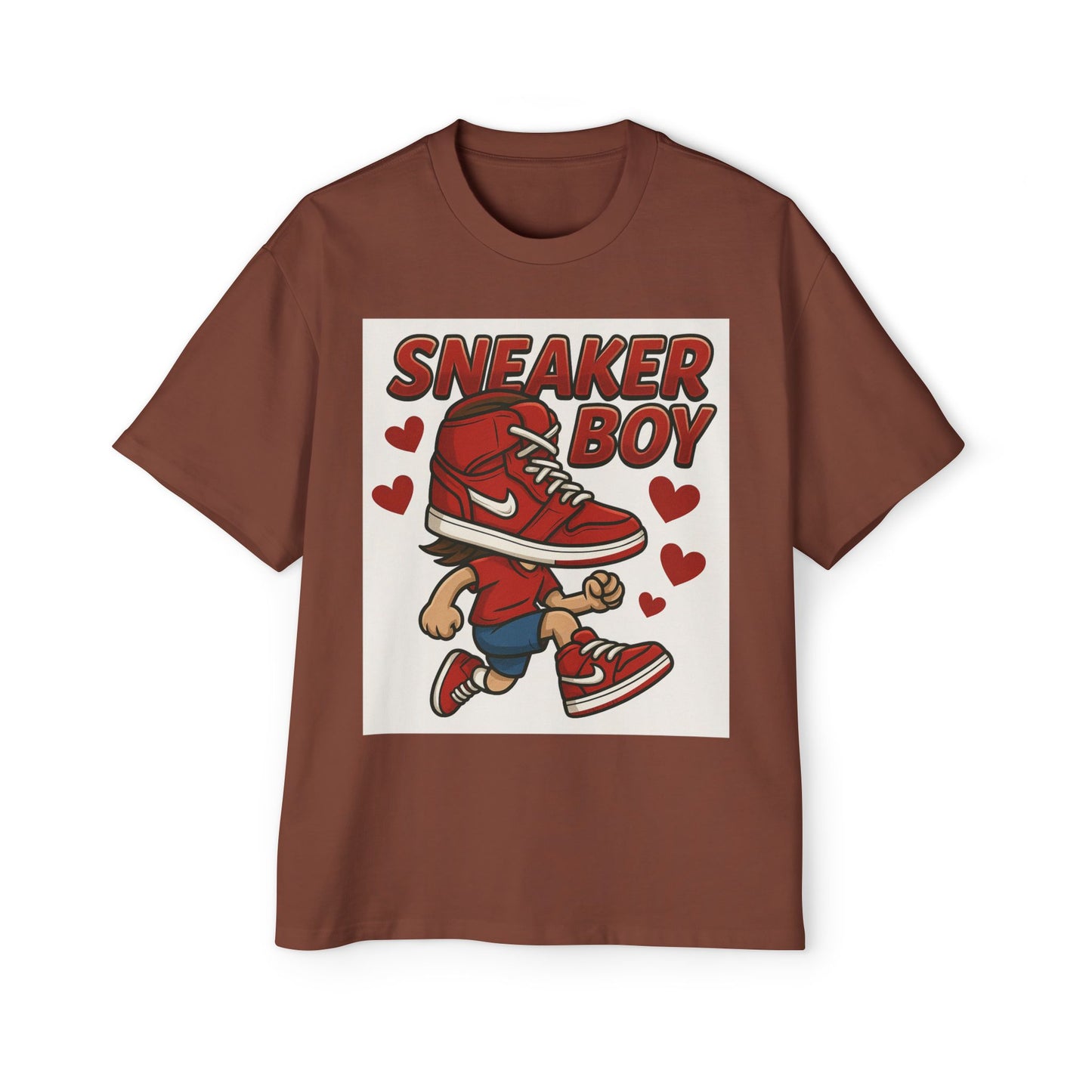 Sneaker Boy Oversized Tee - Casual Streetwear, Gifts for Sneaker Lovers, Trendy Graphic Shirt, Birthday Outfit, Unique Layering Piece