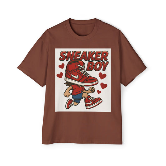 Sneaker Boy Oversized Tee - Casual Streetwear, Gifts for Sneaker Lovers, Trendy Graphic Shirt, Birthday Outfit, Unique Layering Piece