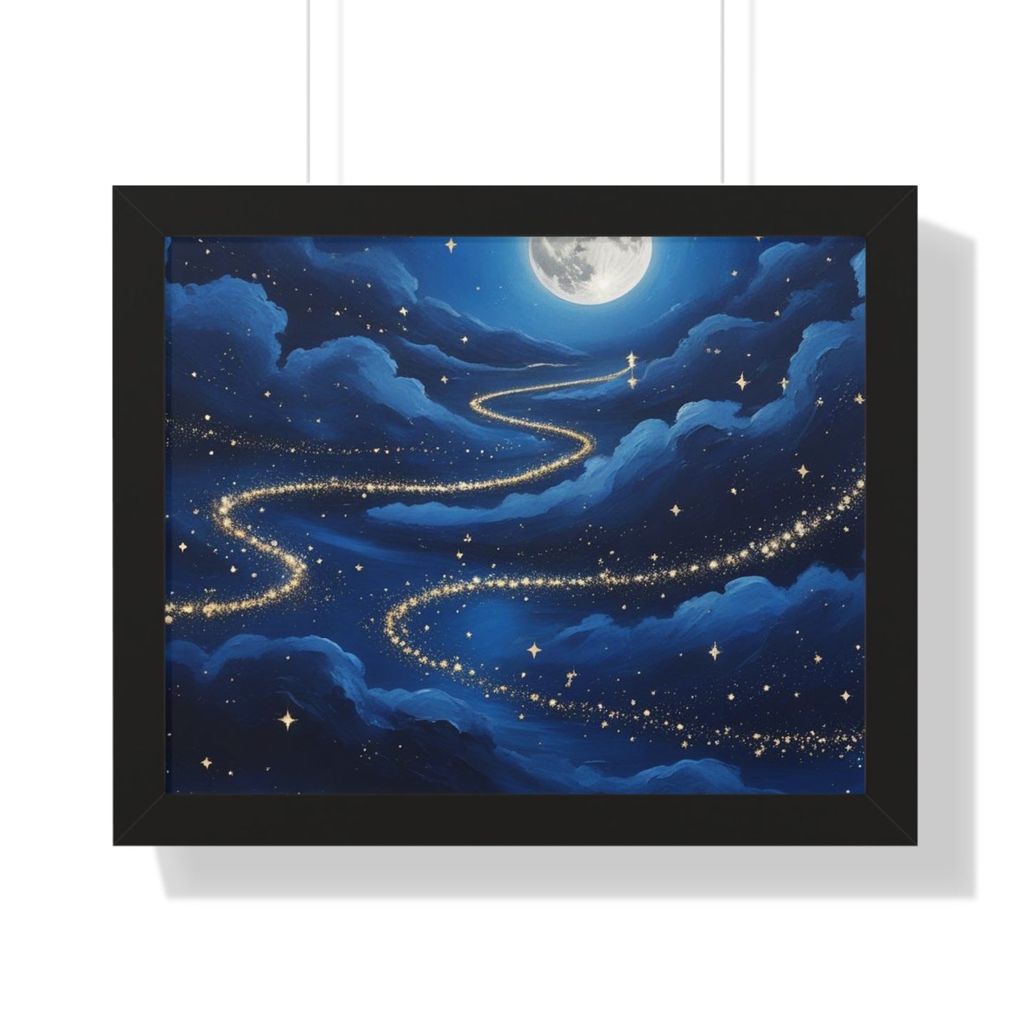 Serene Night Sky Framed Poster