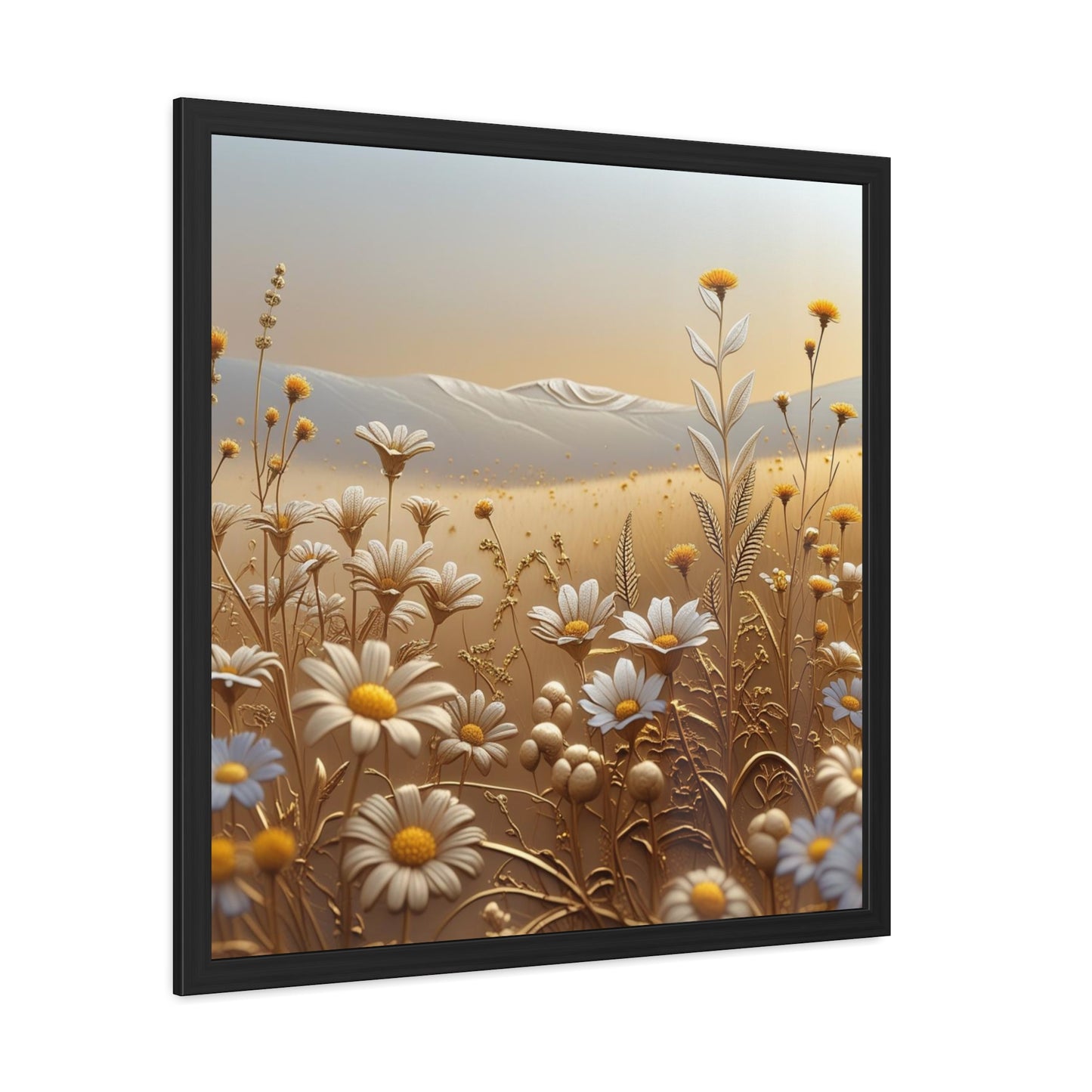 Framed Floral Wall Art, Modern Living Room Decorations