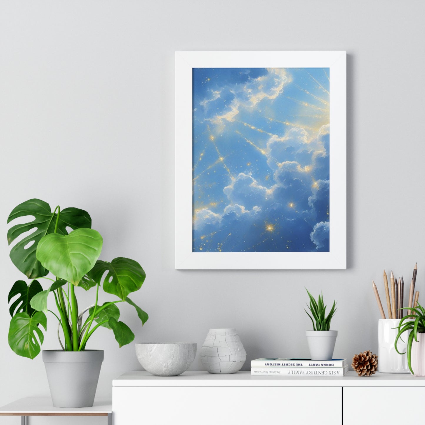 Celestial Framed Vertical Poster