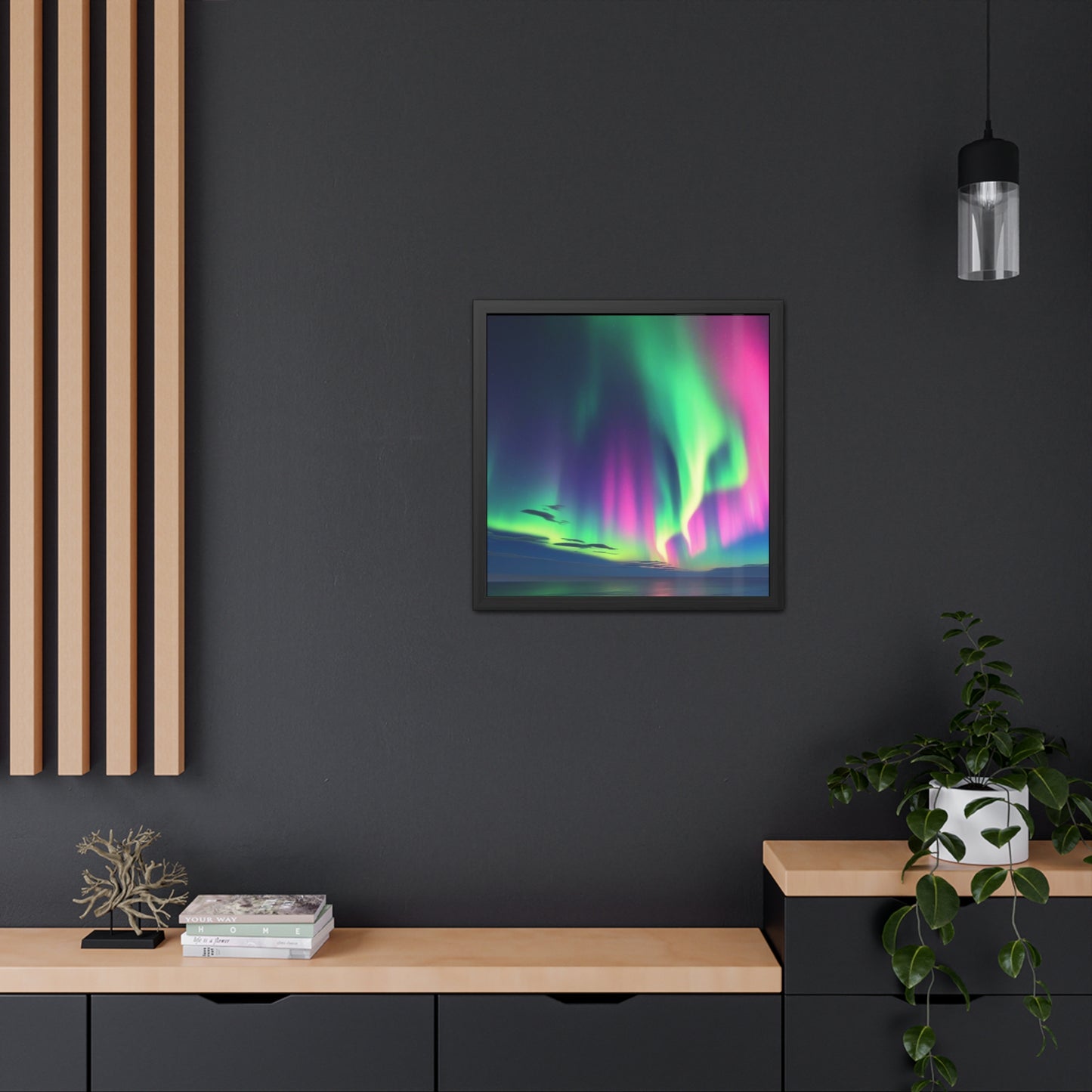Stunning Northern Lights Framed Poster