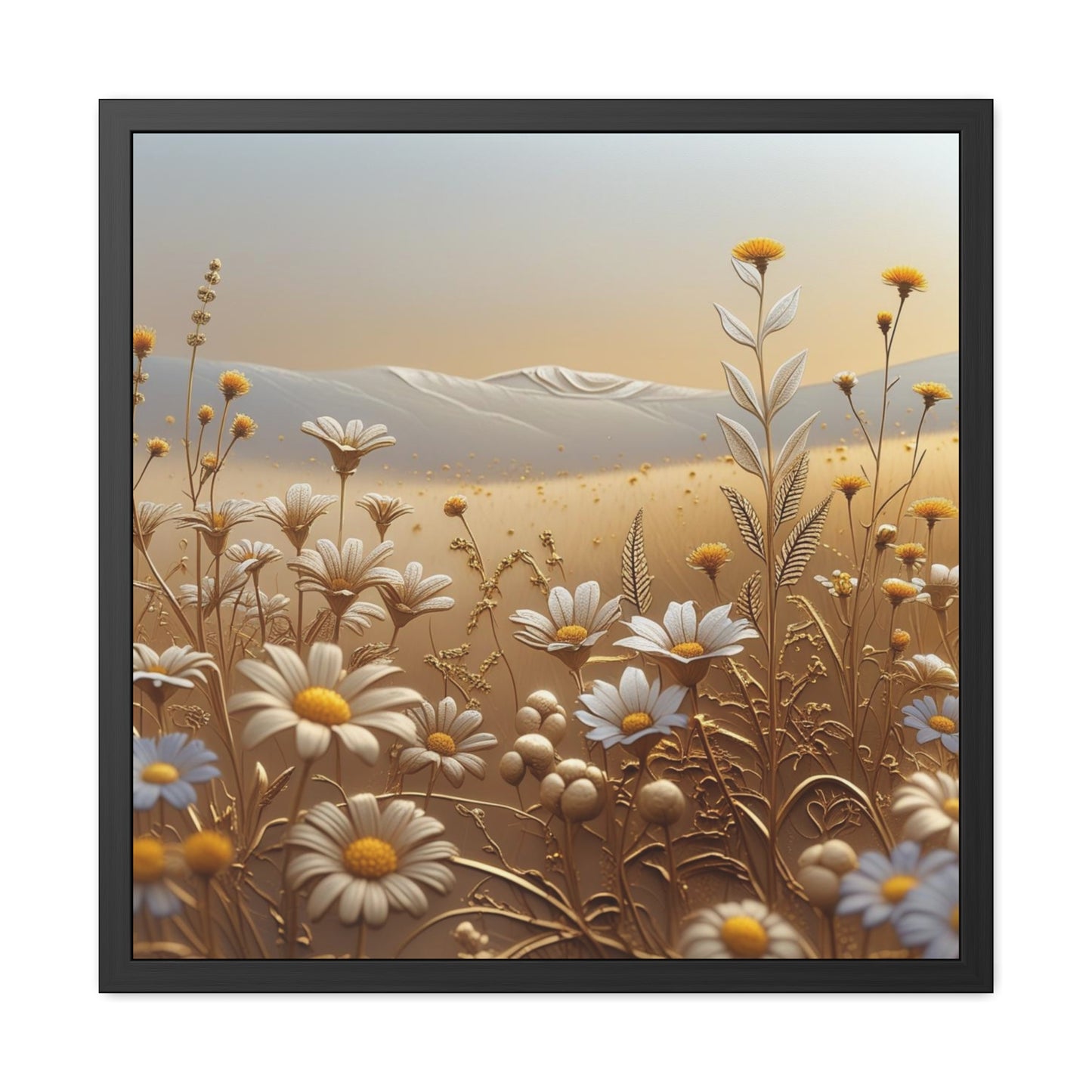 Framed Floral Wall Art, Modern Living Room Decorations