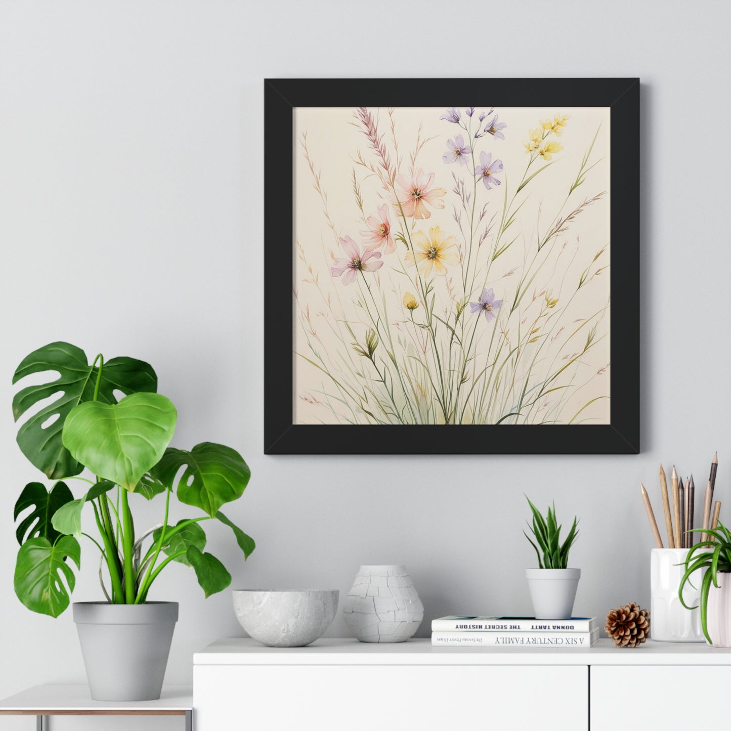 Framed Floral Art Print