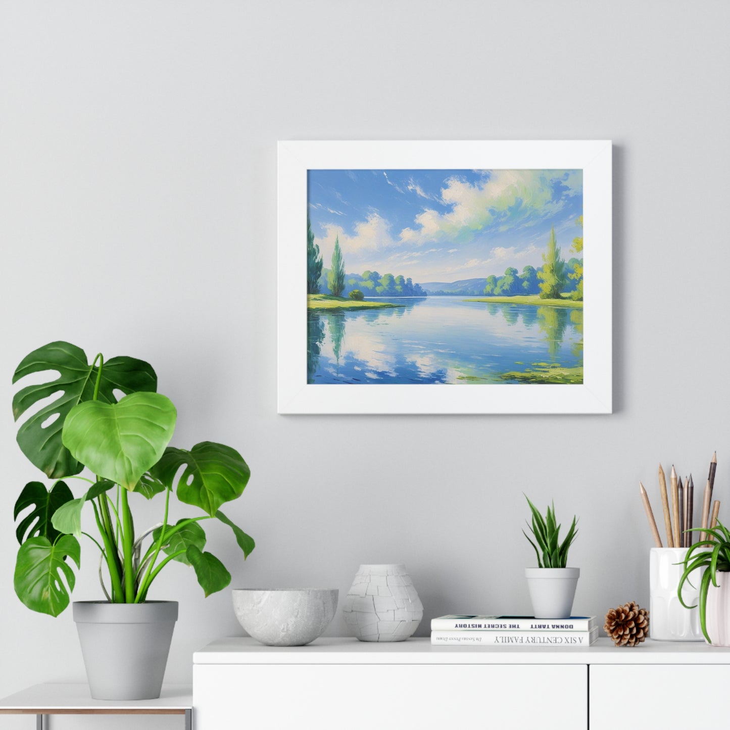 Tranquil Landscape Framed Poster