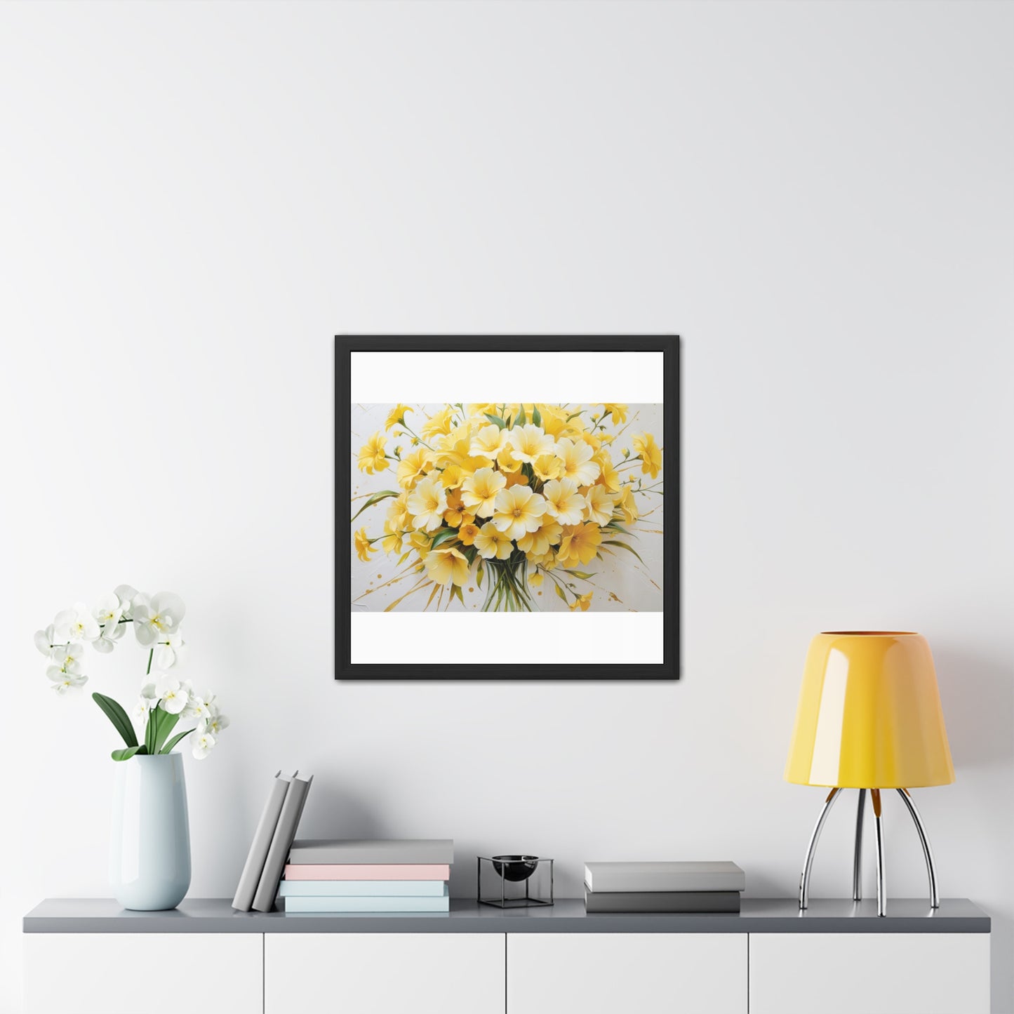 Floral Framed Poster.