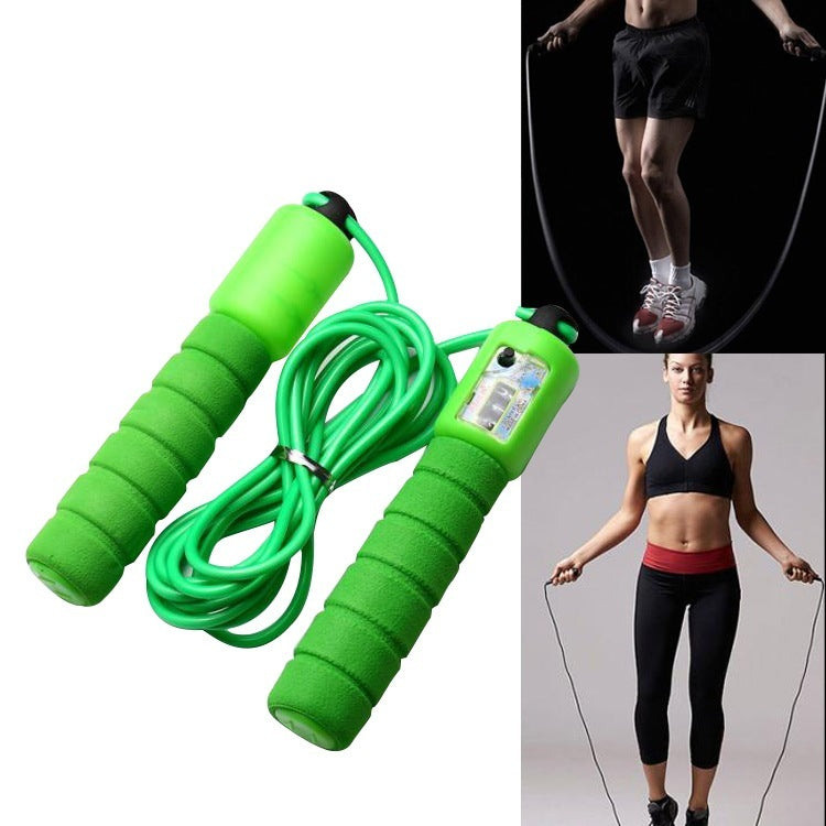 Skipping Rope With Counter Adjustable Length Counter Wear-resistant Foam Cotton Handle Exerci JumpRope se Portable Sports Training Equipment