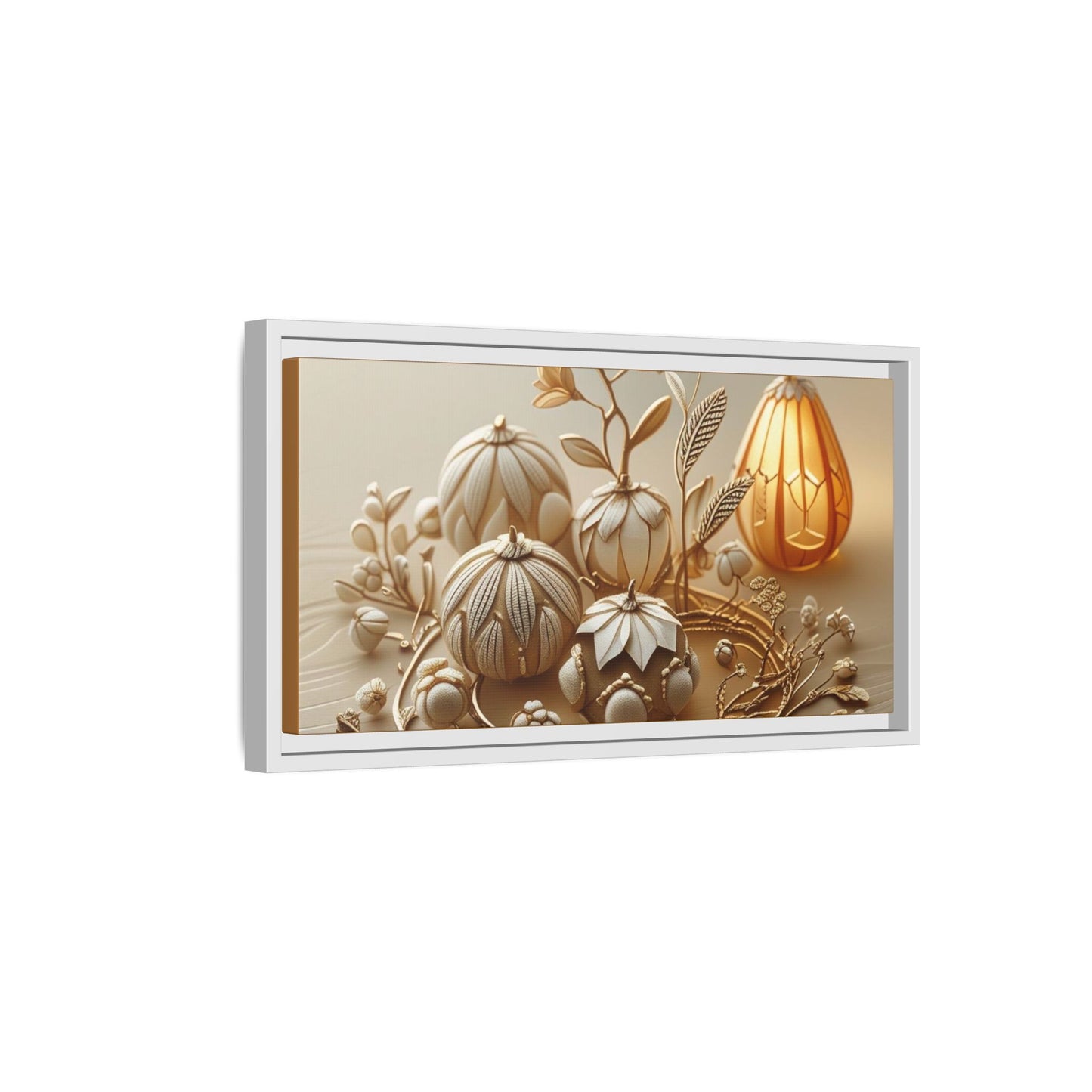Autumn Framed Canvas Art,Thanksgiving Wall Art