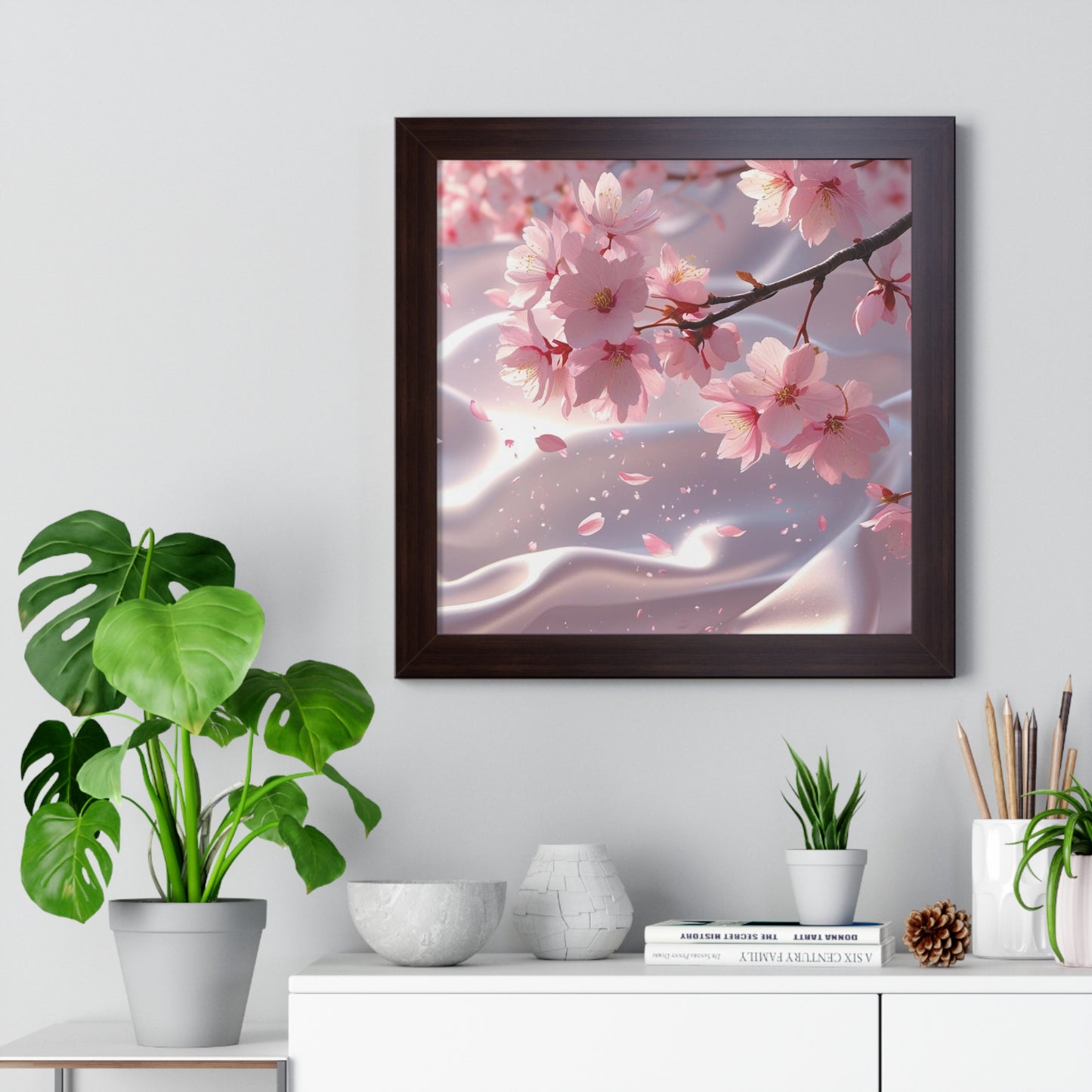 Blossoming Cherry Blossom Art Print, Spring Home Decoration, Nature Poster