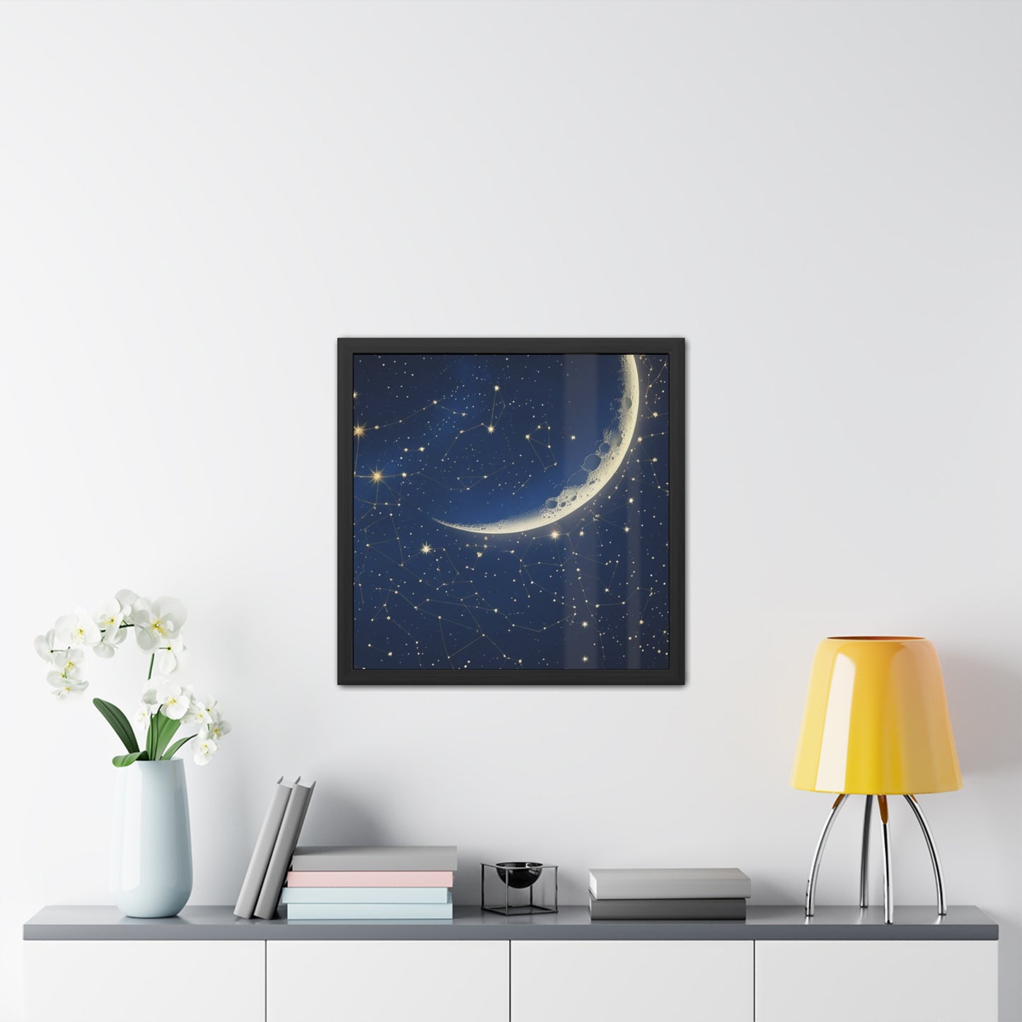 Celestial Moon Poster, Astrology Wall Decor
