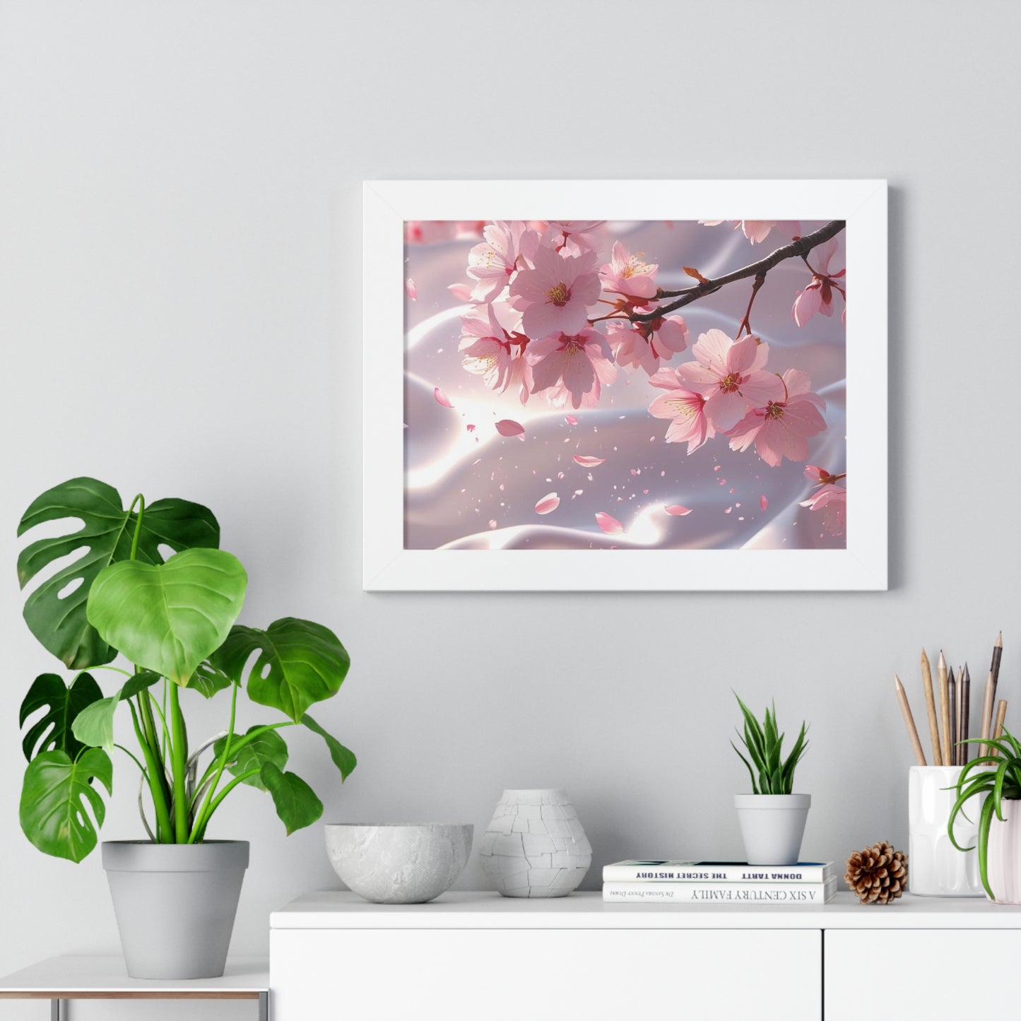Blossoming Cherry Blossom Art Print, Spring Home Decoration, Nature Poster