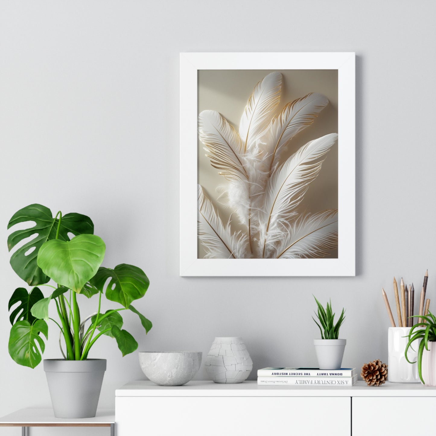 Elegant Framed Vertical Poster