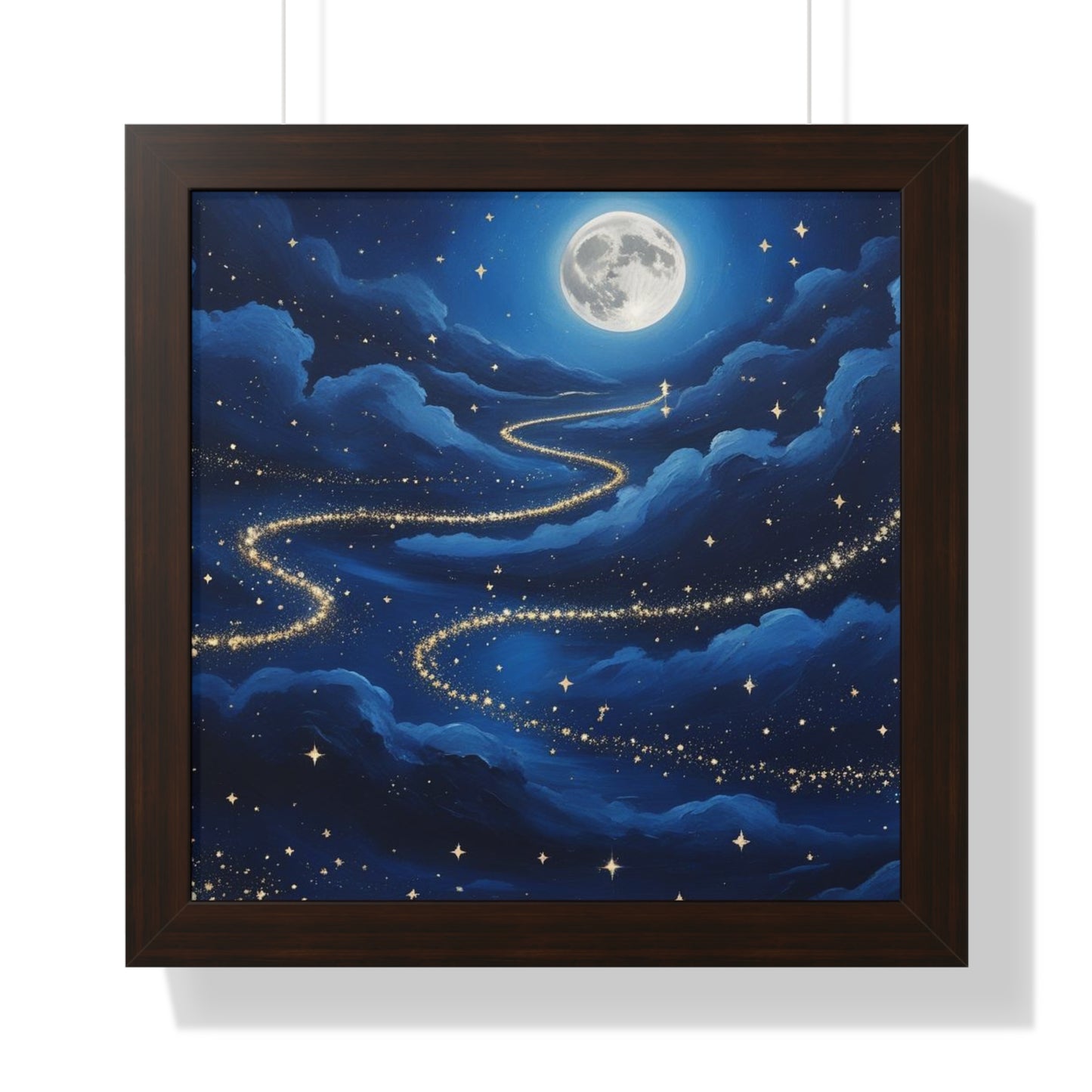 Serene Night Sky Framed Poster