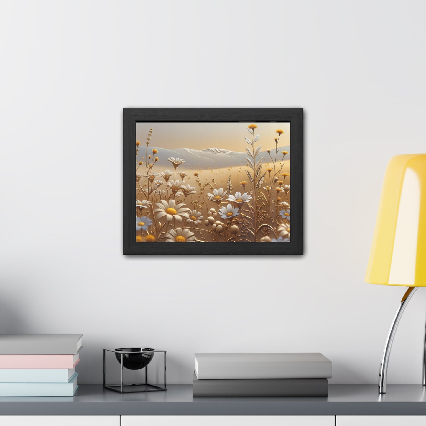 Framed Floral Wall Art, Modern Living Room Decorations