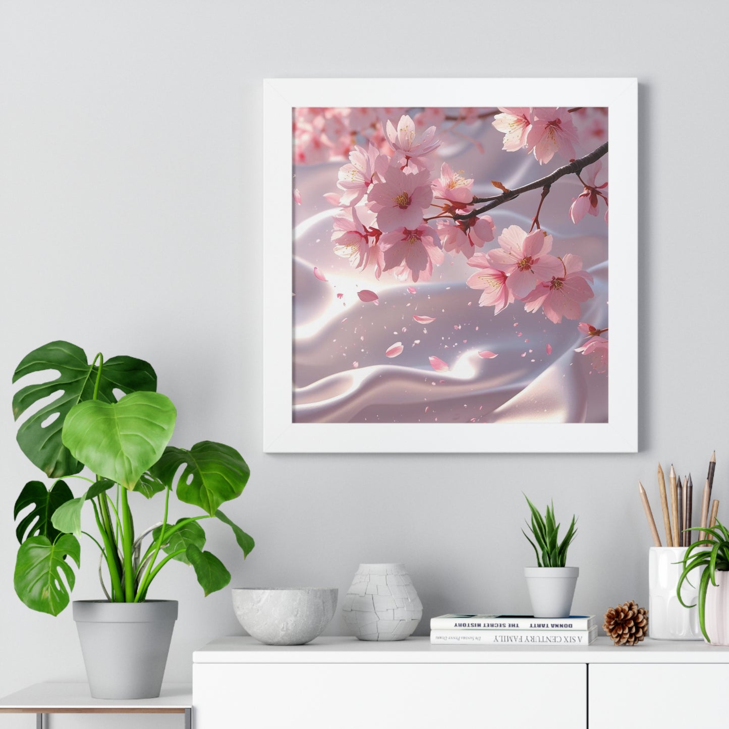 Blossoming Cherry Blossom Art Print, Spring Home Decoration, Nature Poster