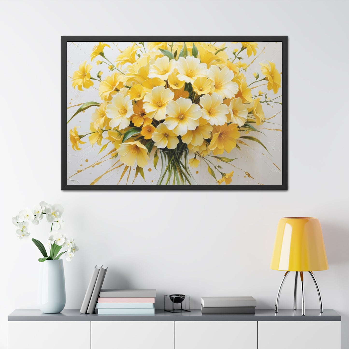 Floral Framed Poster.