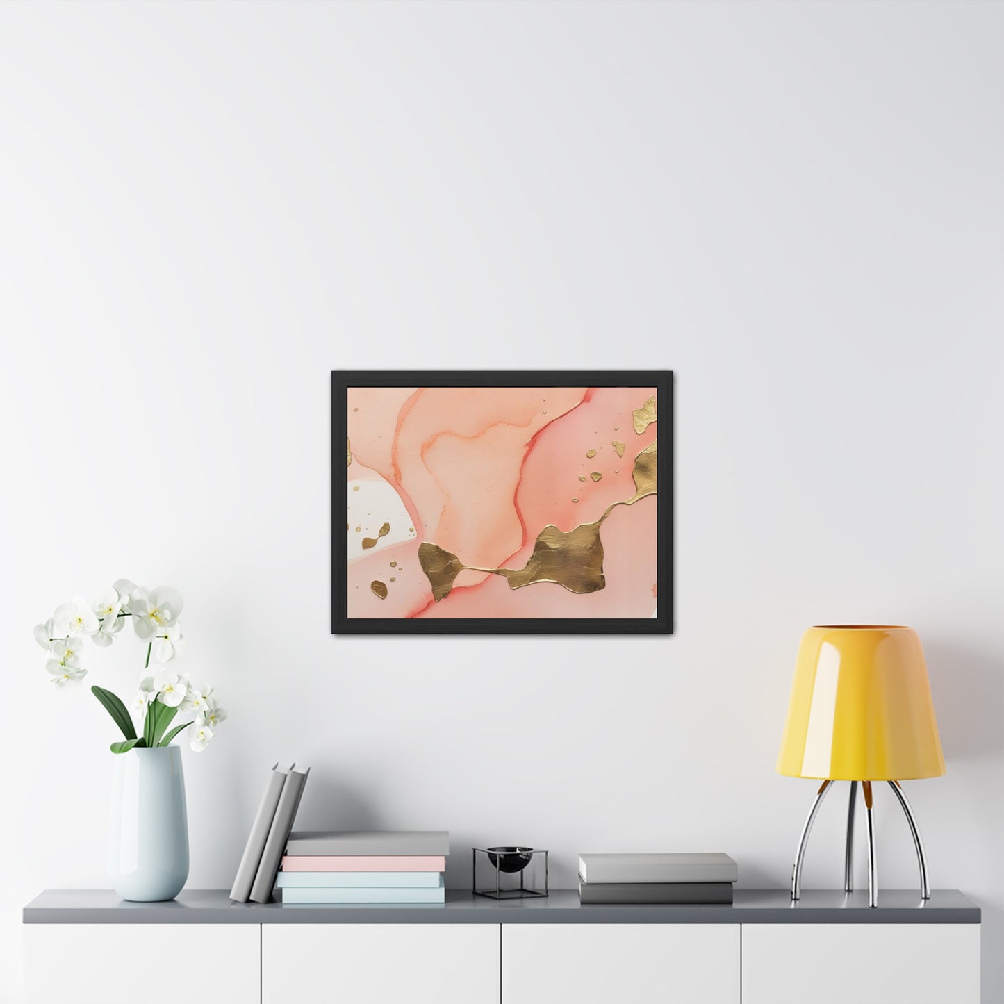 Elegant Abstract Art Framed Poster