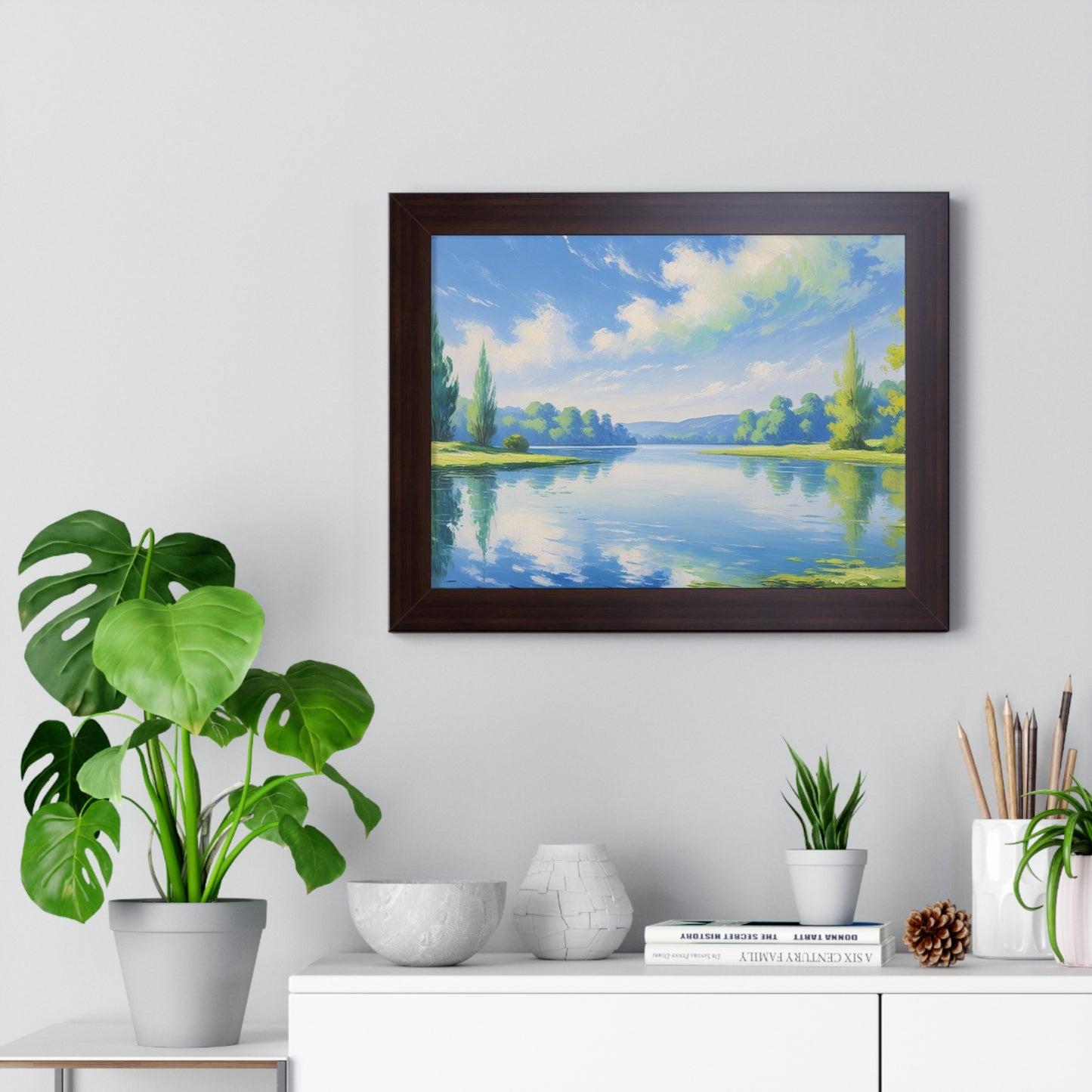 Tranquil Landscape Framed Poster