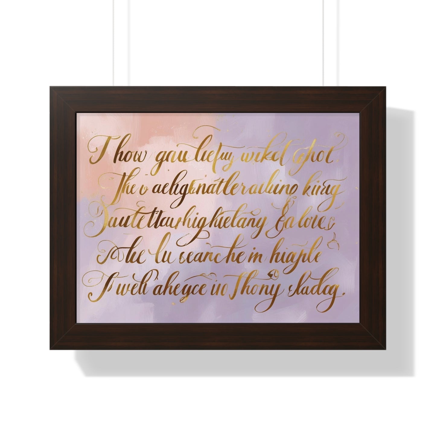 Framed Poster for Home Decor, Gift for Birthdays, Weddings