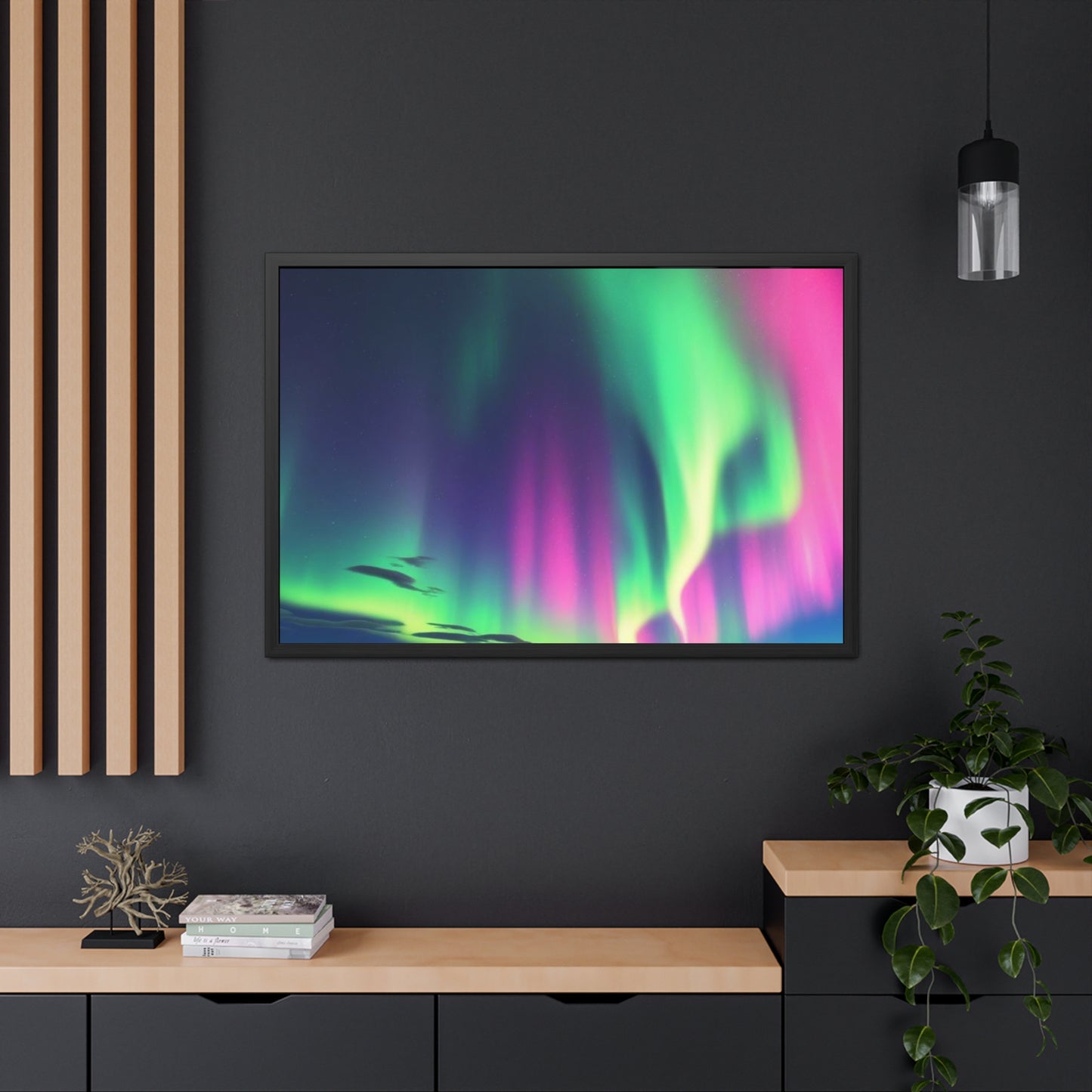 Stunning Northern Lights Framed Poster