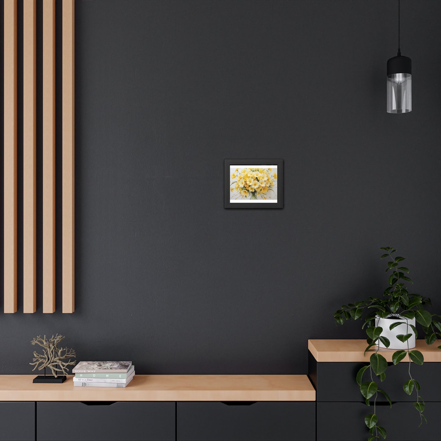 Floral Framed Poster.