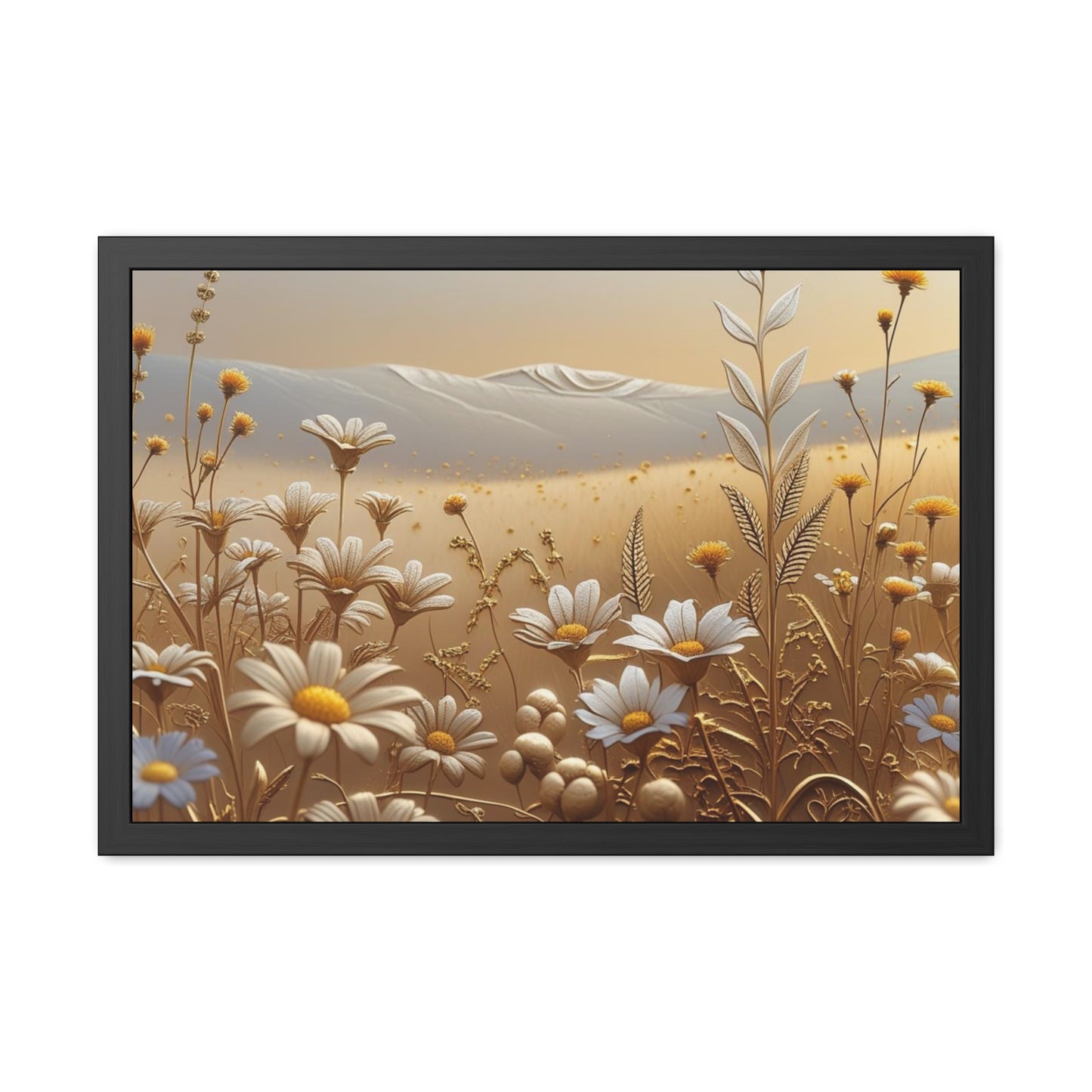 Framed Floral Wall Art, Modern Living Room Decorations