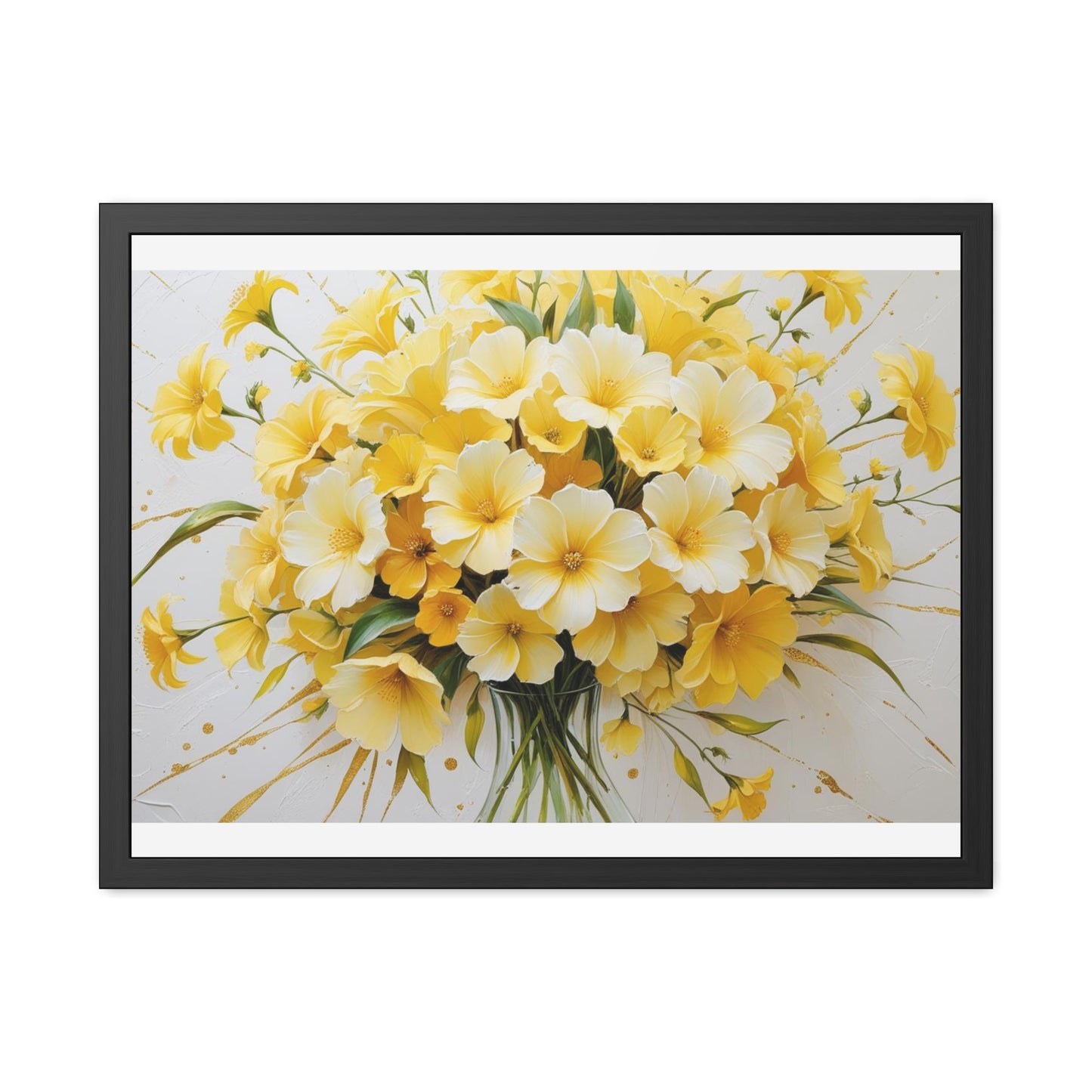 Floral Framed Poster.