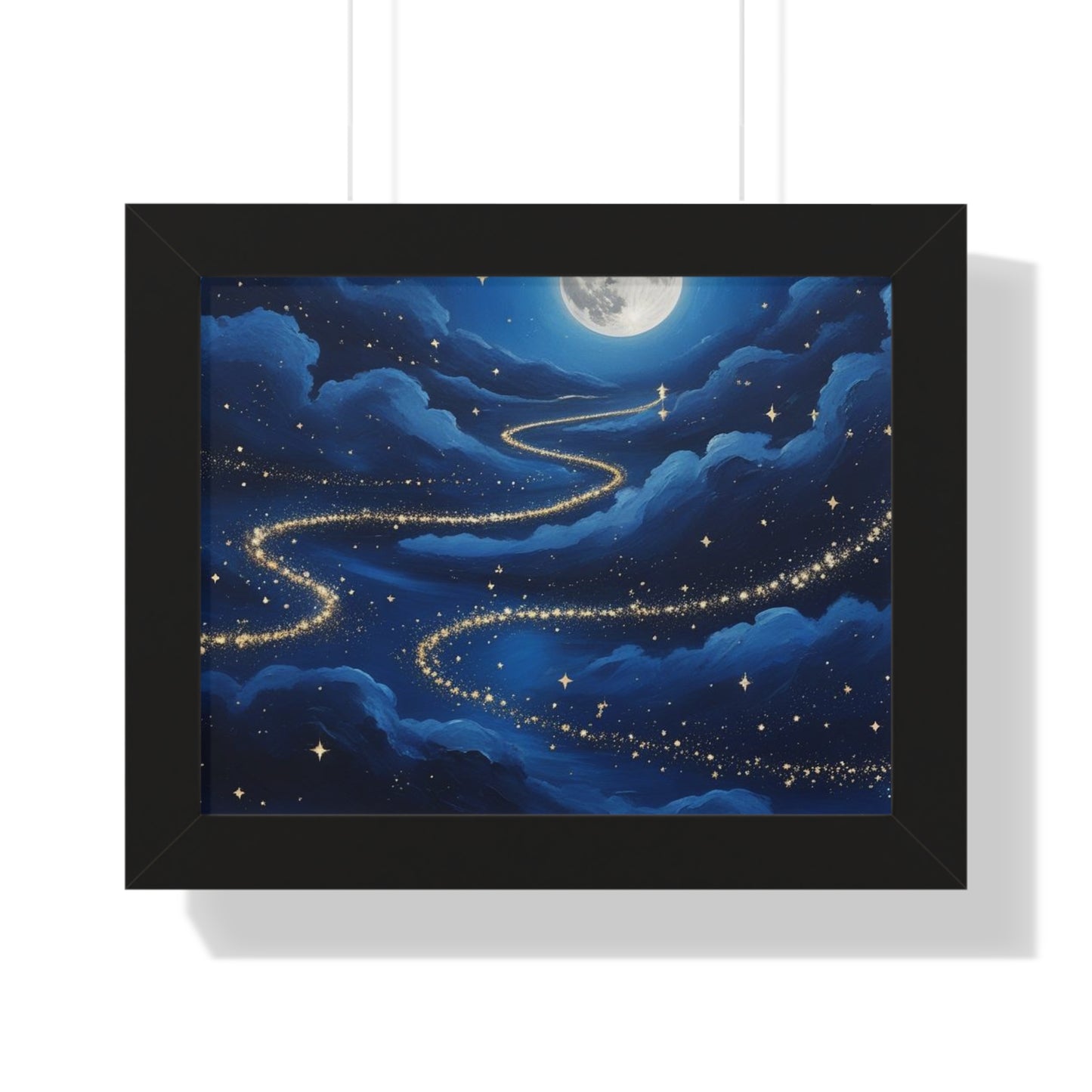 Serene Night Sky Framed Poster