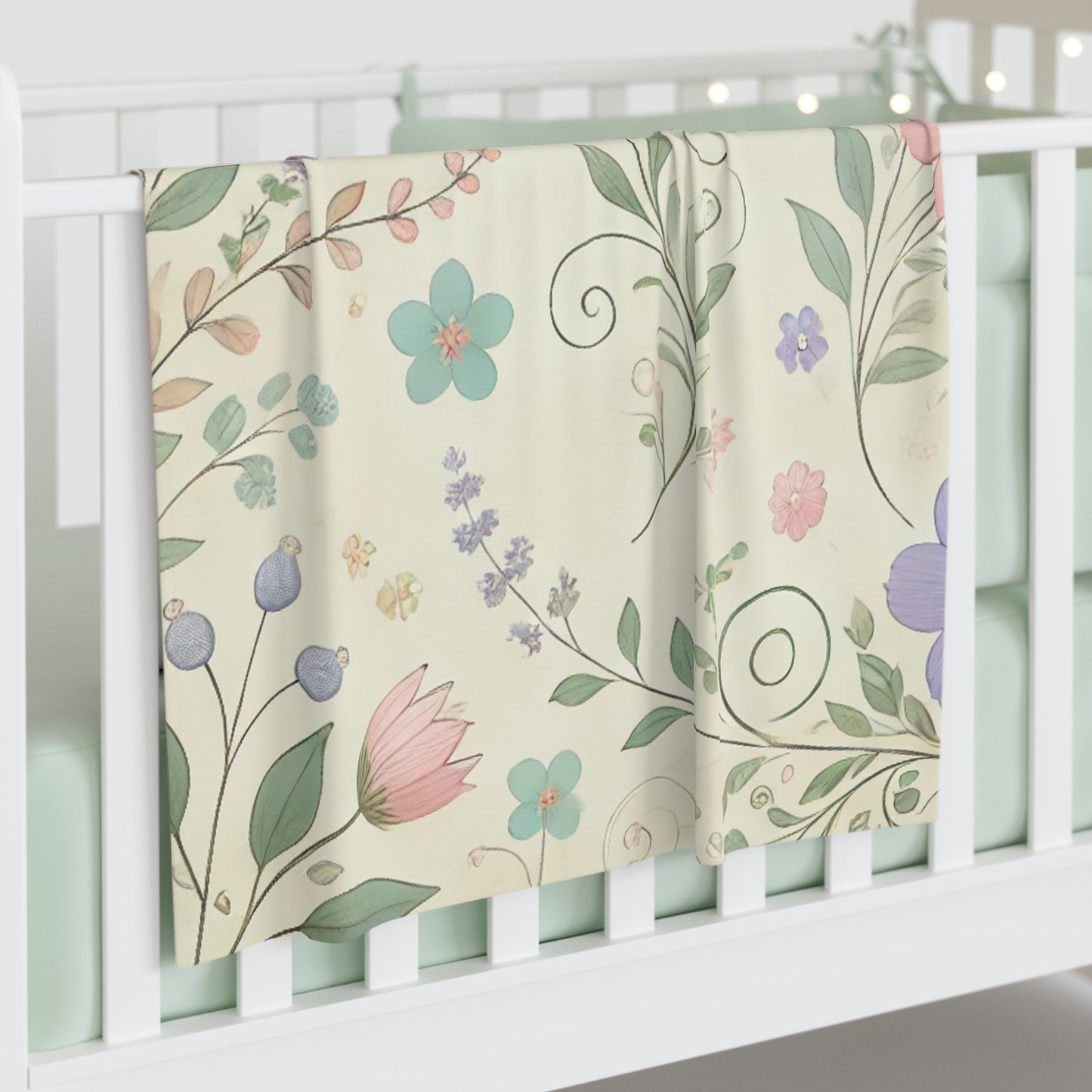 Floral Baby Swaddle Blanket