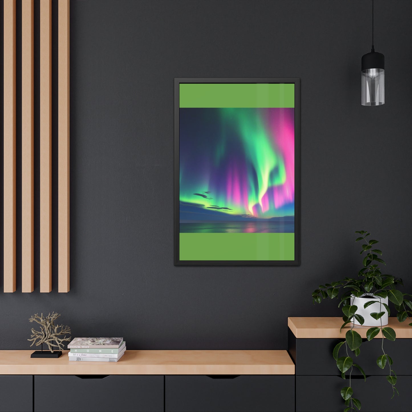 Stunning Northern Lights Framed Poster