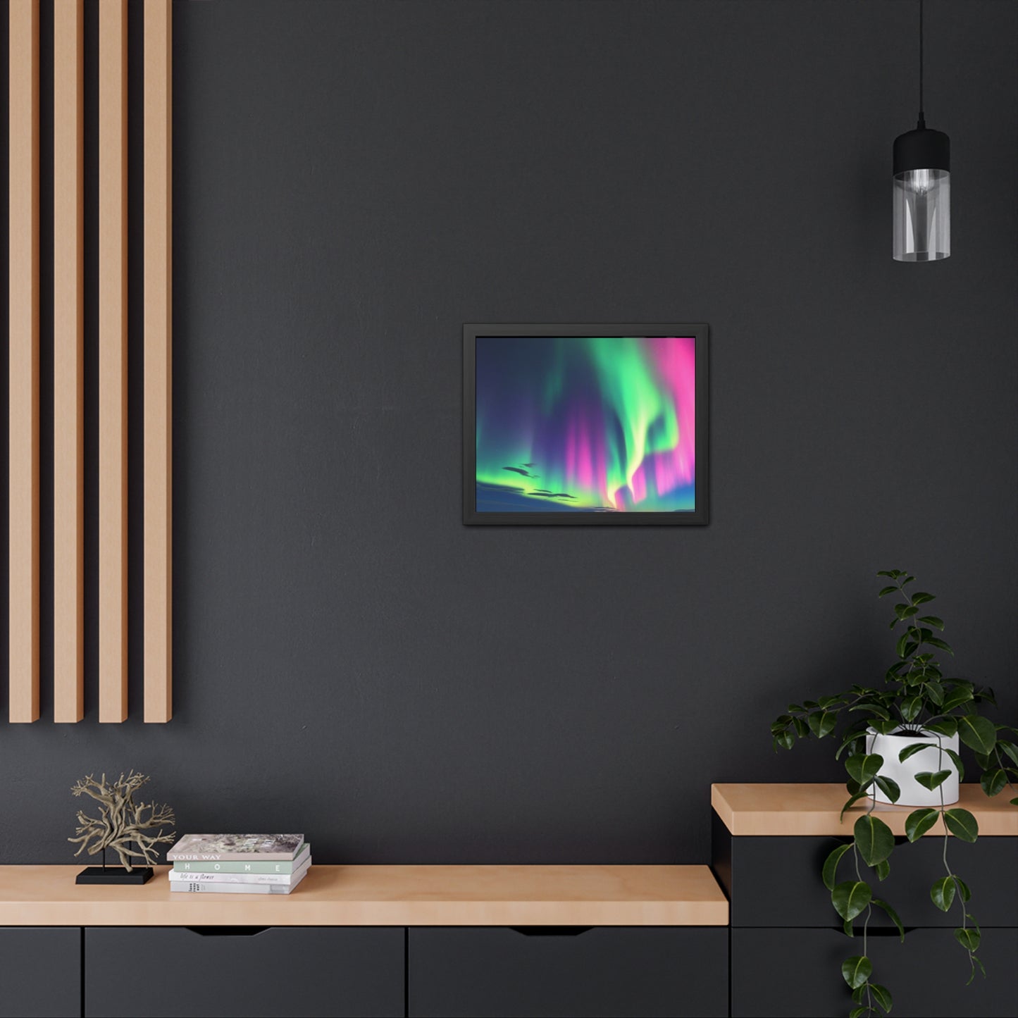 Stunning Northern Lights Framed Poster