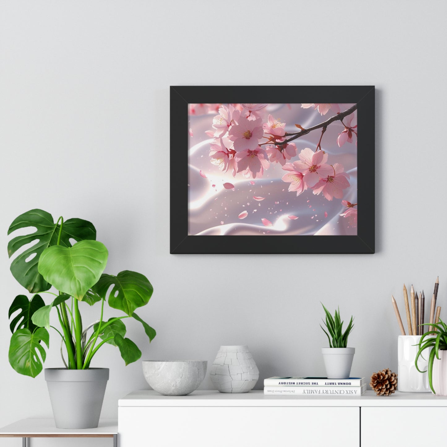 Blossoming Cherry Blossom Art Print, Spring Home Decoration, Nature Poster