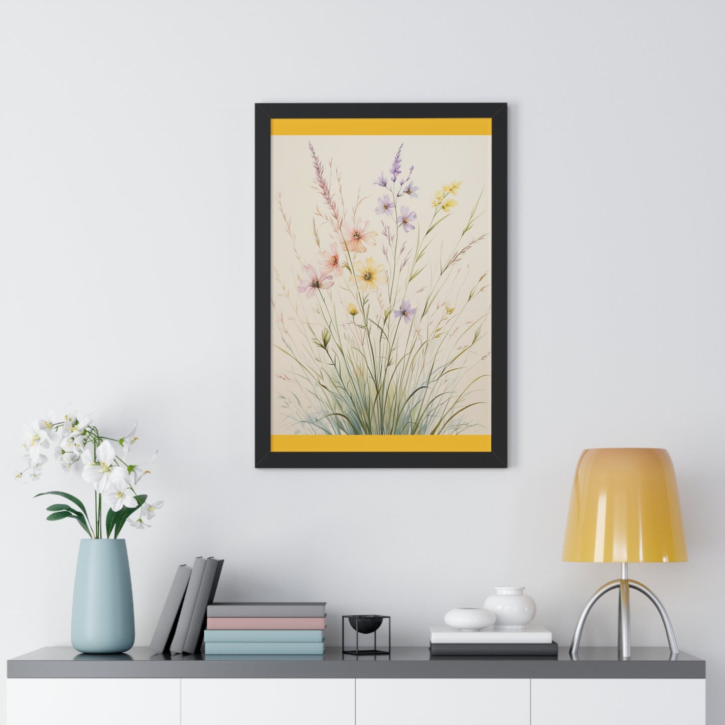 Framed Floral Art Print