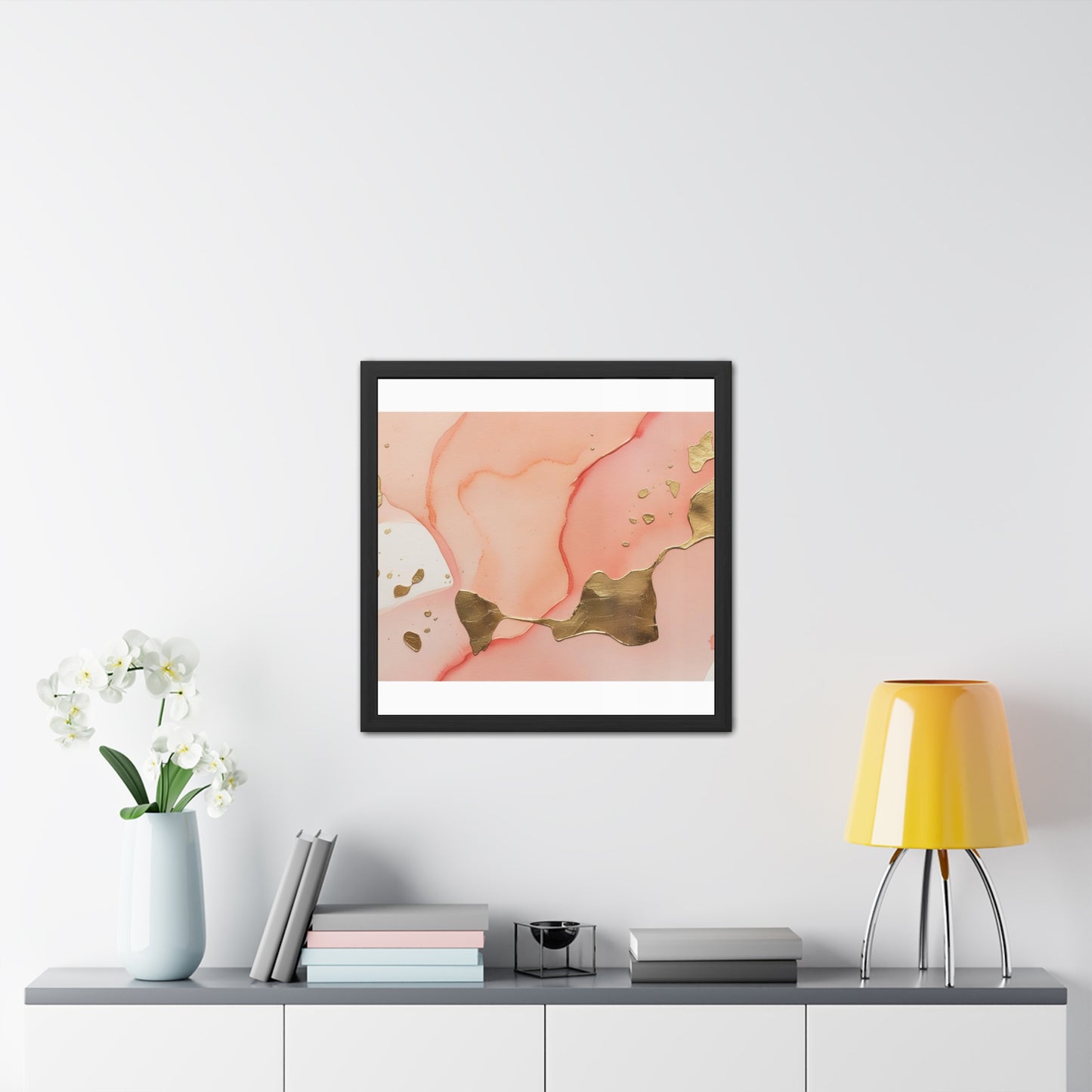 Elegant Abstract Art Framed Poster