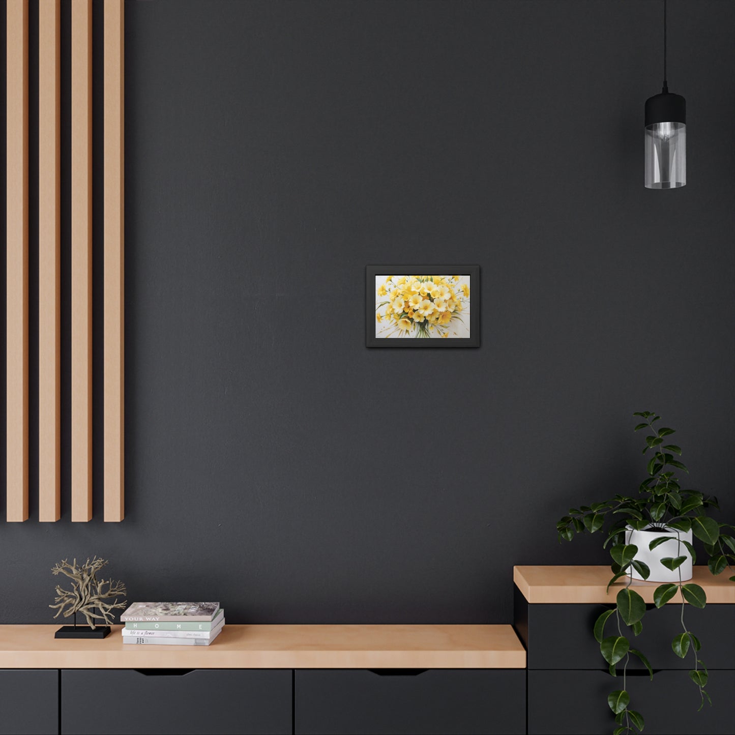 Floral Framed Poster.