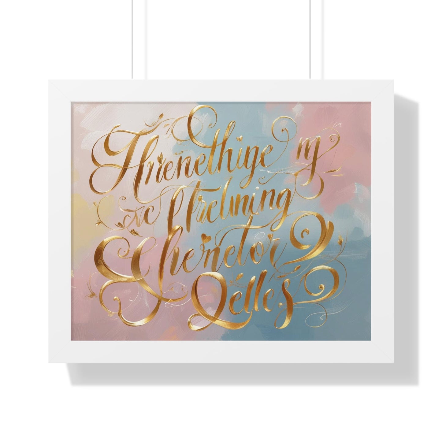 Elegant Framed Inspirational Poster, Modern Aesthetic