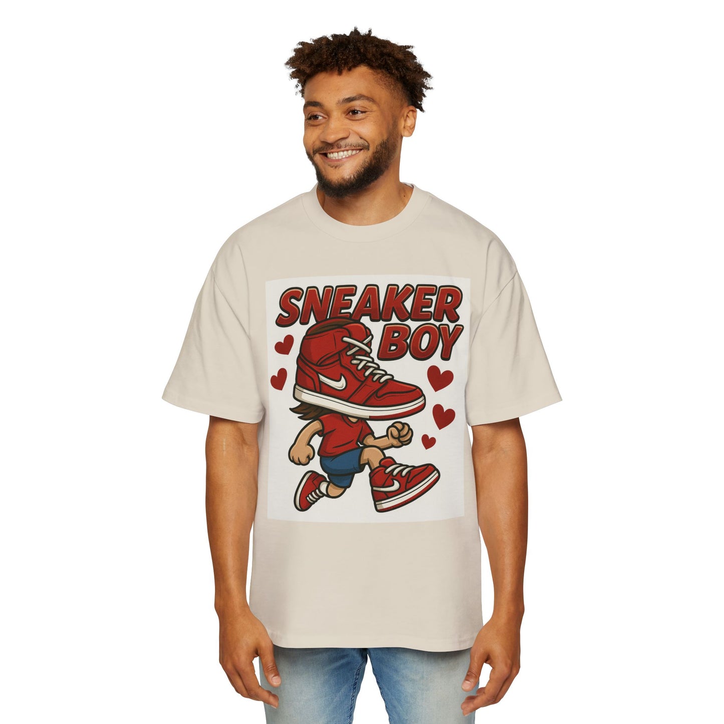 Sneaker Boy Oversized Tee - Casual Streetwear, Gifts for Sneaker Lovers, Trendy Graphic Shirt, Birthday Outfit, Unique Layering Piece