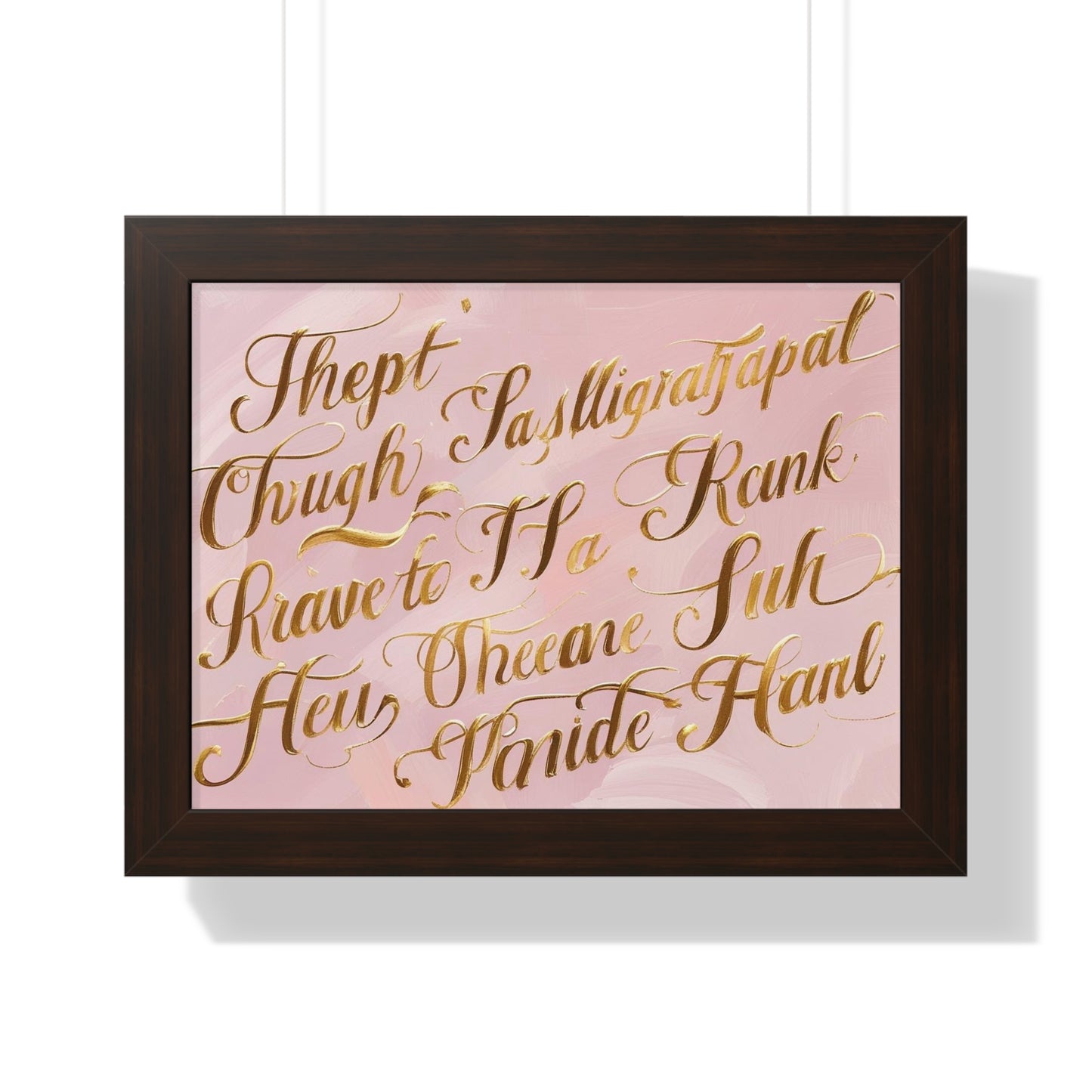 Elegant Framed Poster Art,Nursery or Office Decoration