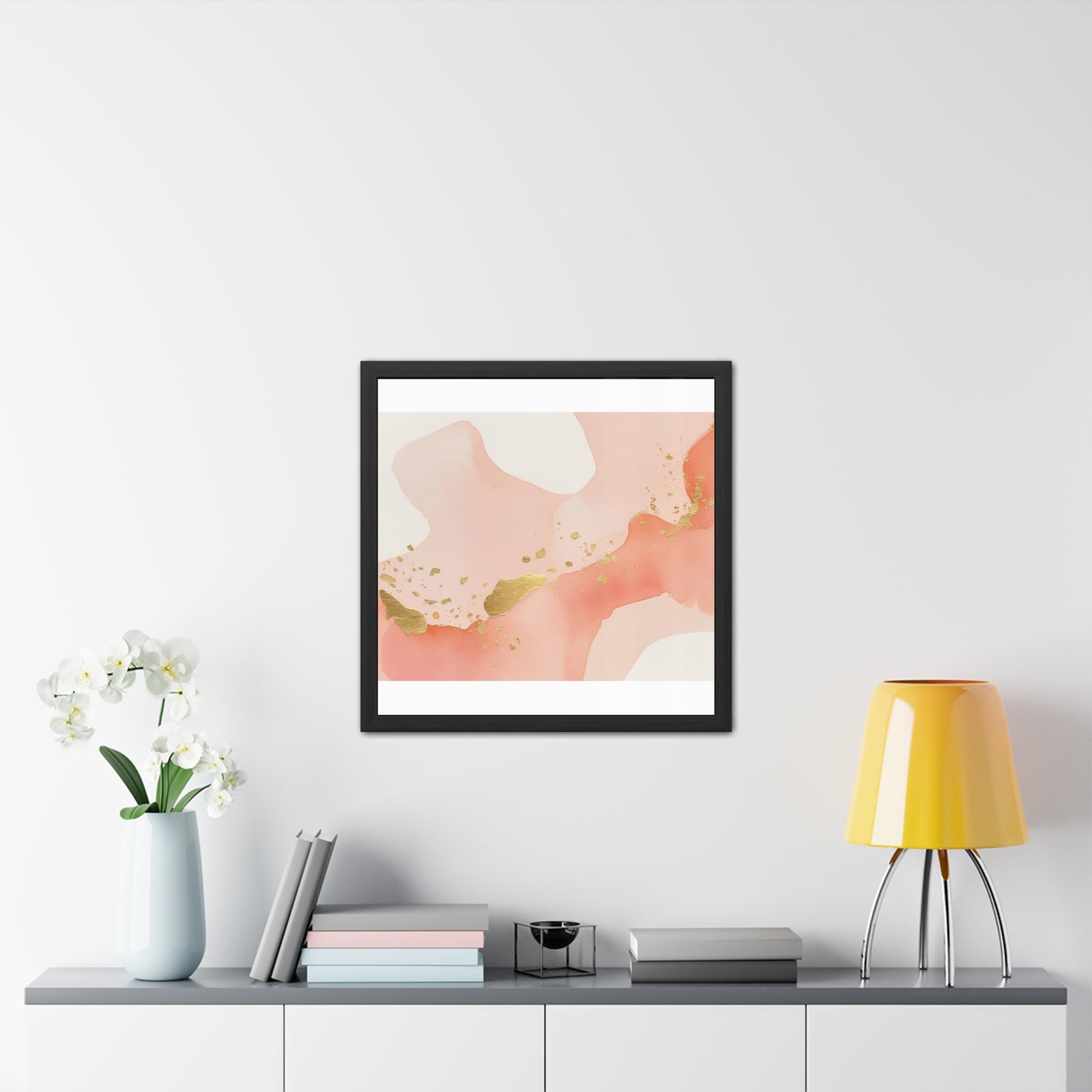 Elegant Abstract Wall Art Print, Framed Poster