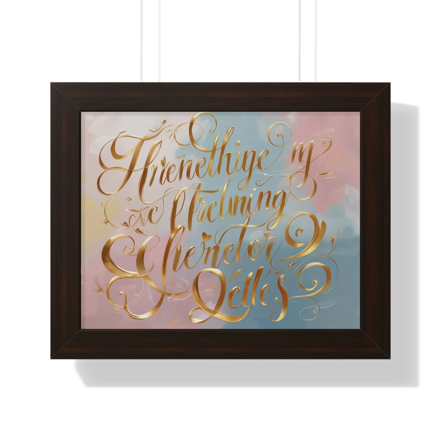 Elegant Framed Inspirational Poster, Modern Aesthetic