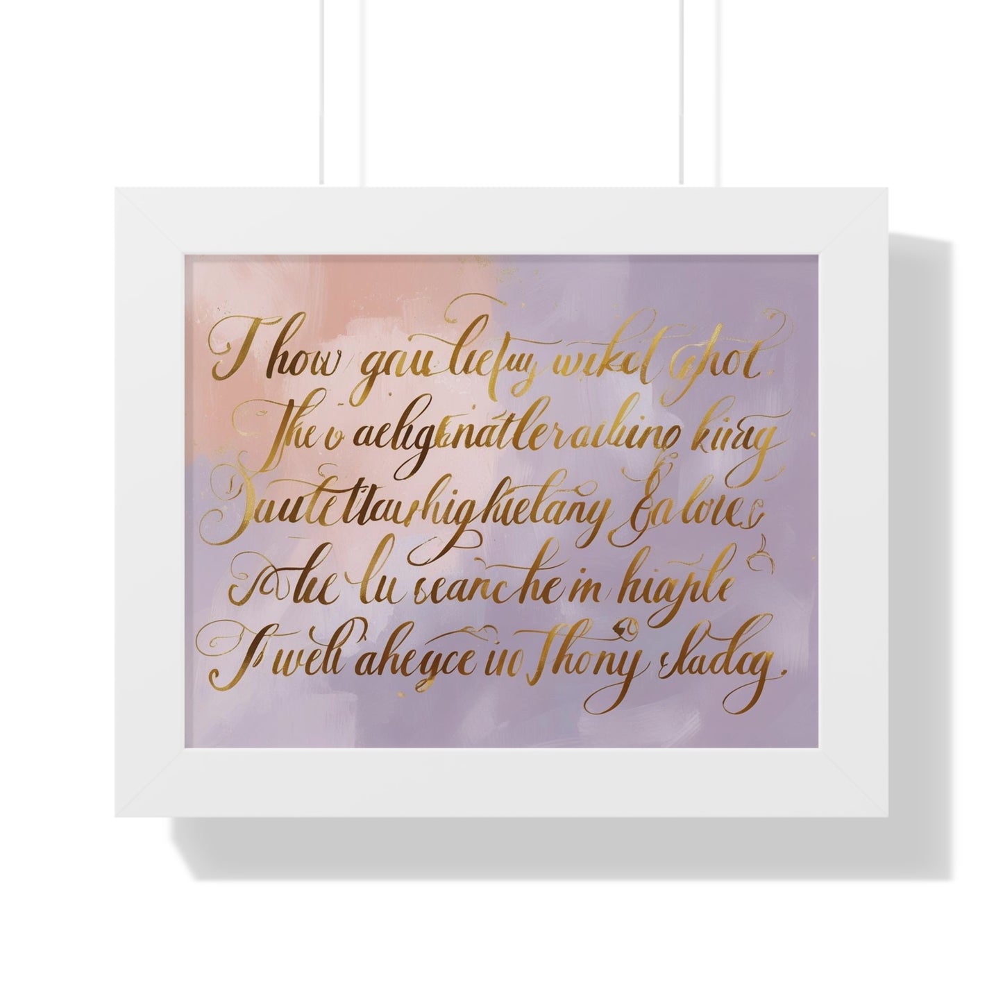 Framed Poster for Home Decor, Gift for Birthdays, Weddings