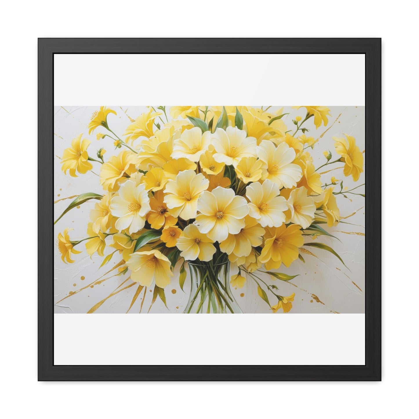 Floral Framed Poster.