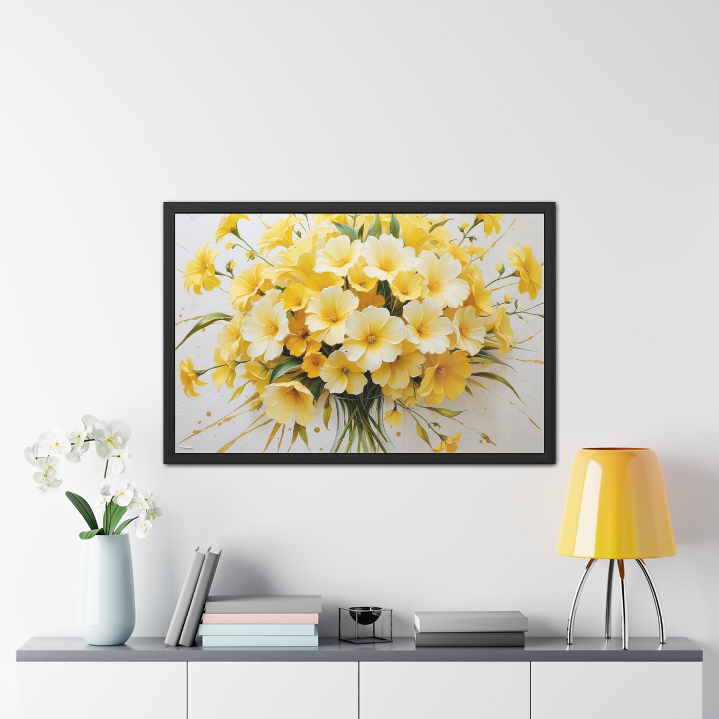 Floral Framed Poster.
