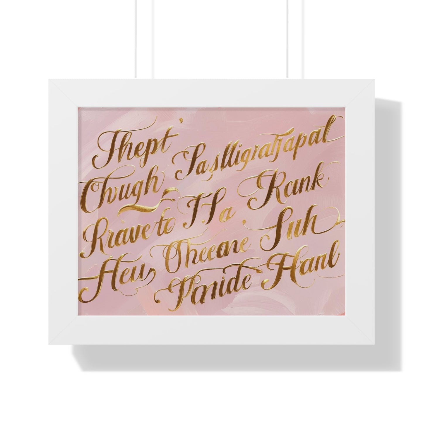 Elegant Framed Poster Art,Nursery or Office Decoration