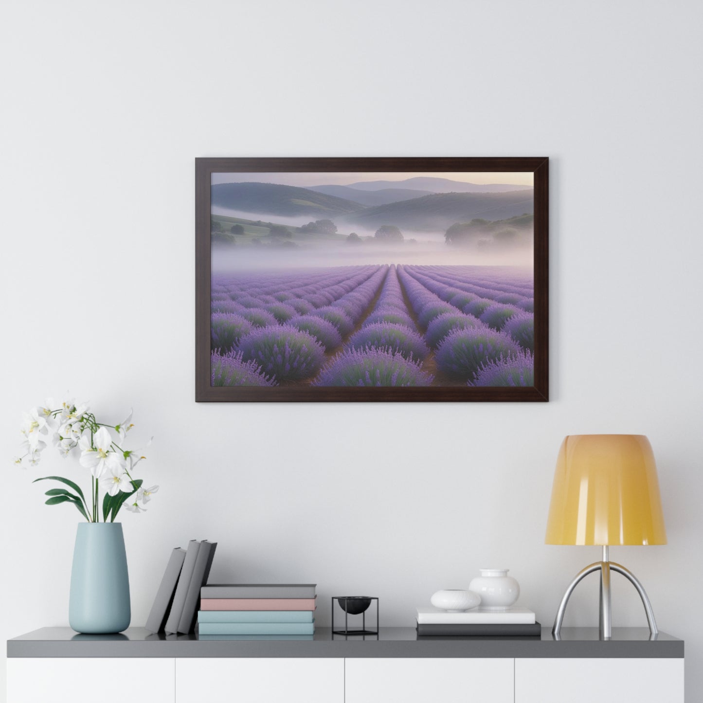 Lavender Fields Framed Poster